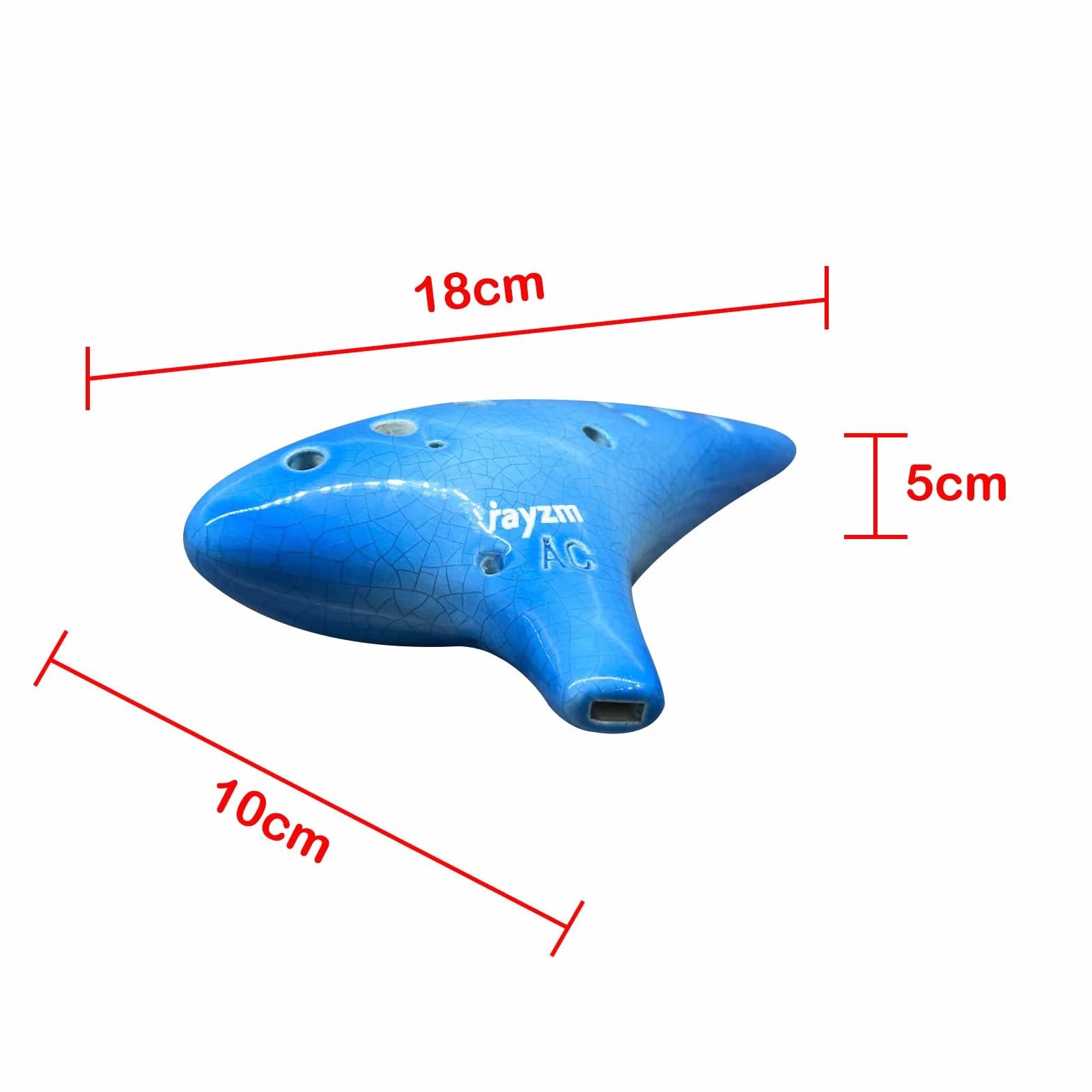 rayzm Ocarina in Ceramica Alto C a 12 Fori, 13 Note in Do Maggiore, Strumento a Fiato Ocarina per Principianti con Borsa Imbottita