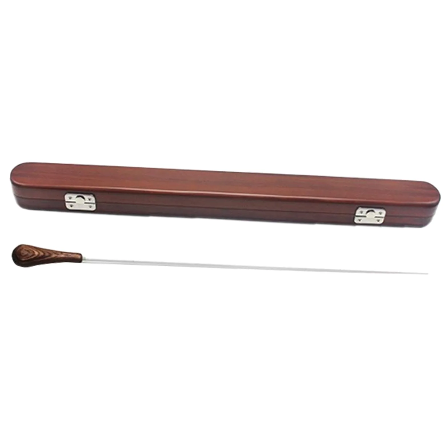 Direzione di banda musicale corale con robusta custodia in legno, leggera e portatile, realizzata in resina, bacchetta per direttore d'orchestra con custodia