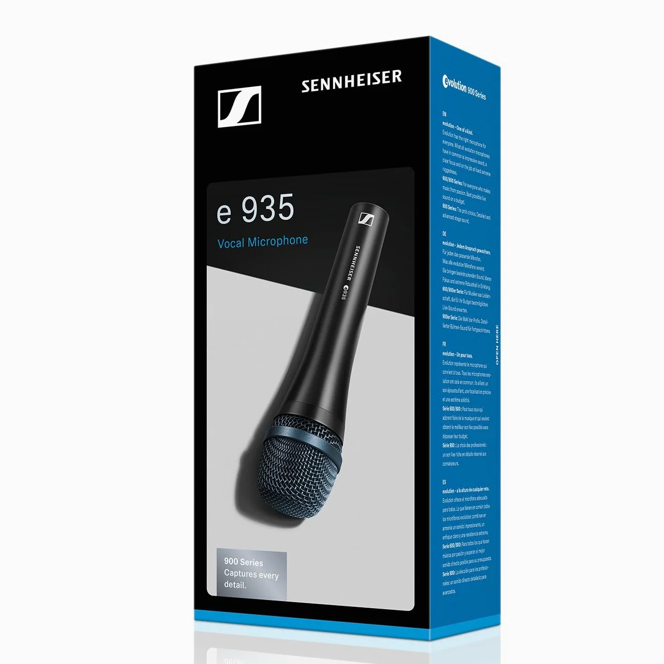Sennheiser e 935 Microfono dinamico cardioide palmare | Per voci dal vivo, registrazione su palchi e studi | Robusta capsula XLR Performance | Nero (009421)