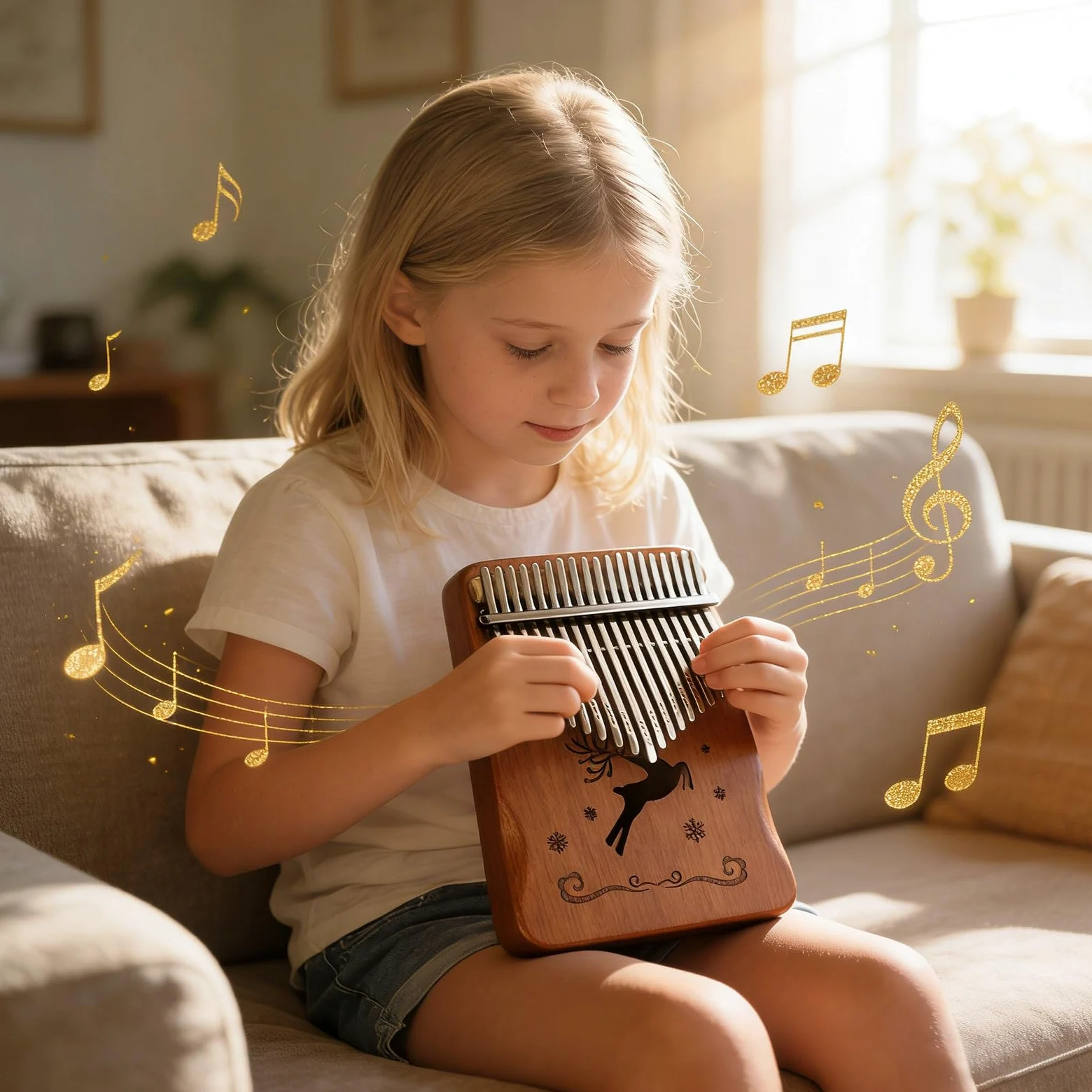 Kalimba, pianoforte da 21 pollici, armonie ricche di alta qualità per principianti e uso da viaggio