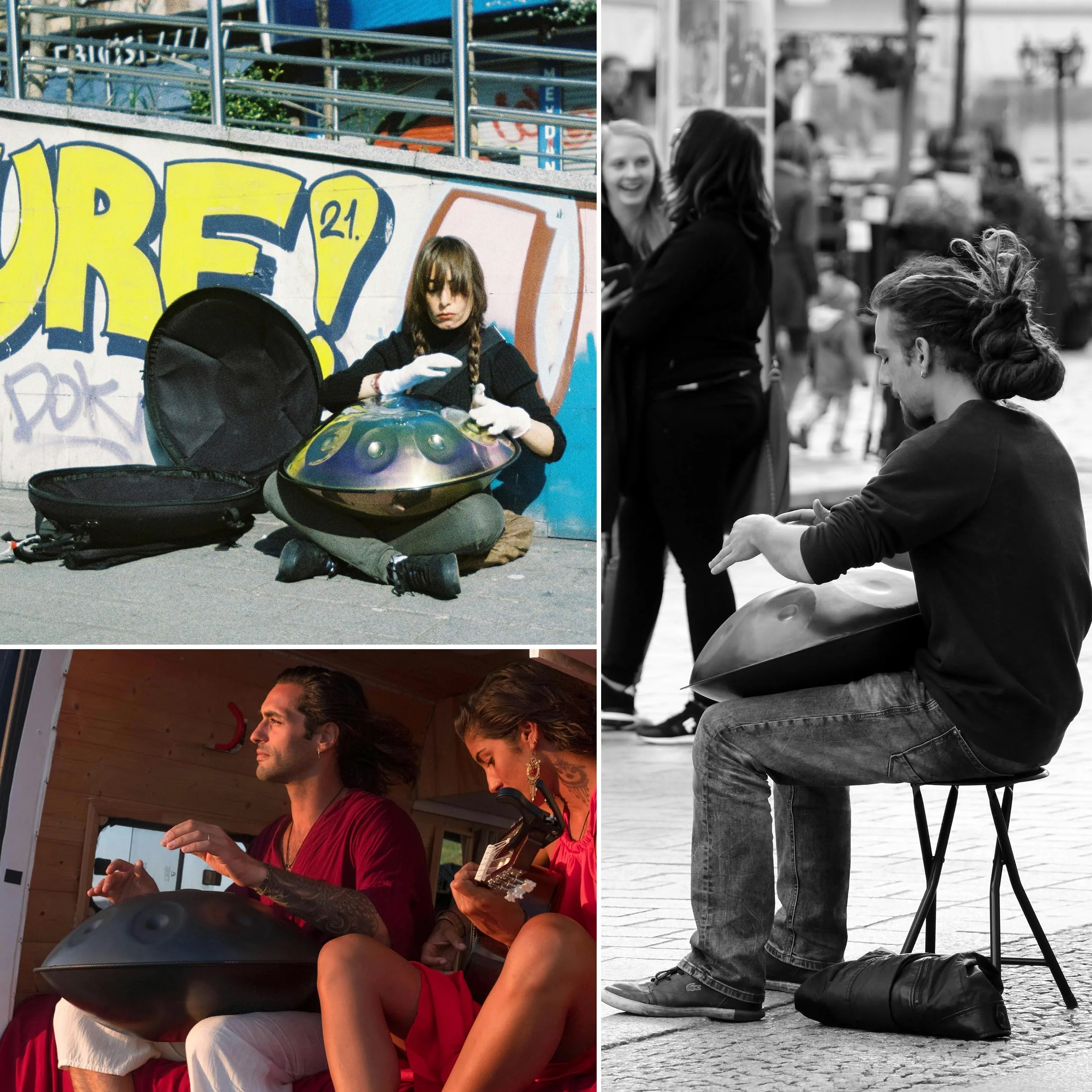 ANTETOK Tamburo armonico in D Minor 440hz 10 note 55,9 cm in acciaio con morbida borsa a mano, percussioni armoniche per la guarigione del suono, meditazione personale, yoga
