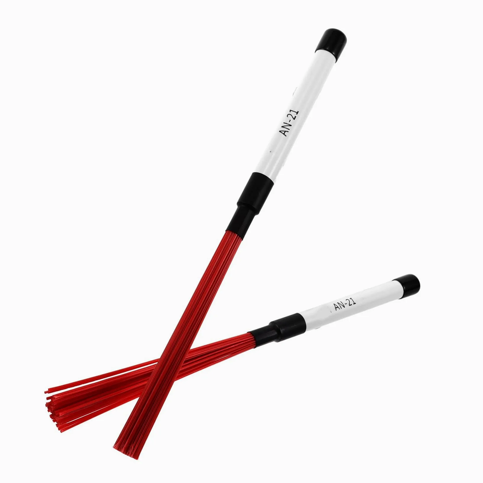 Spazzole per Batteria in Nylon Bacchette Percussione Jazz e Acustica Impugnatura Ergonomica Antiscivolo Compact per Pratica e Strumenti Musicali Professionali
