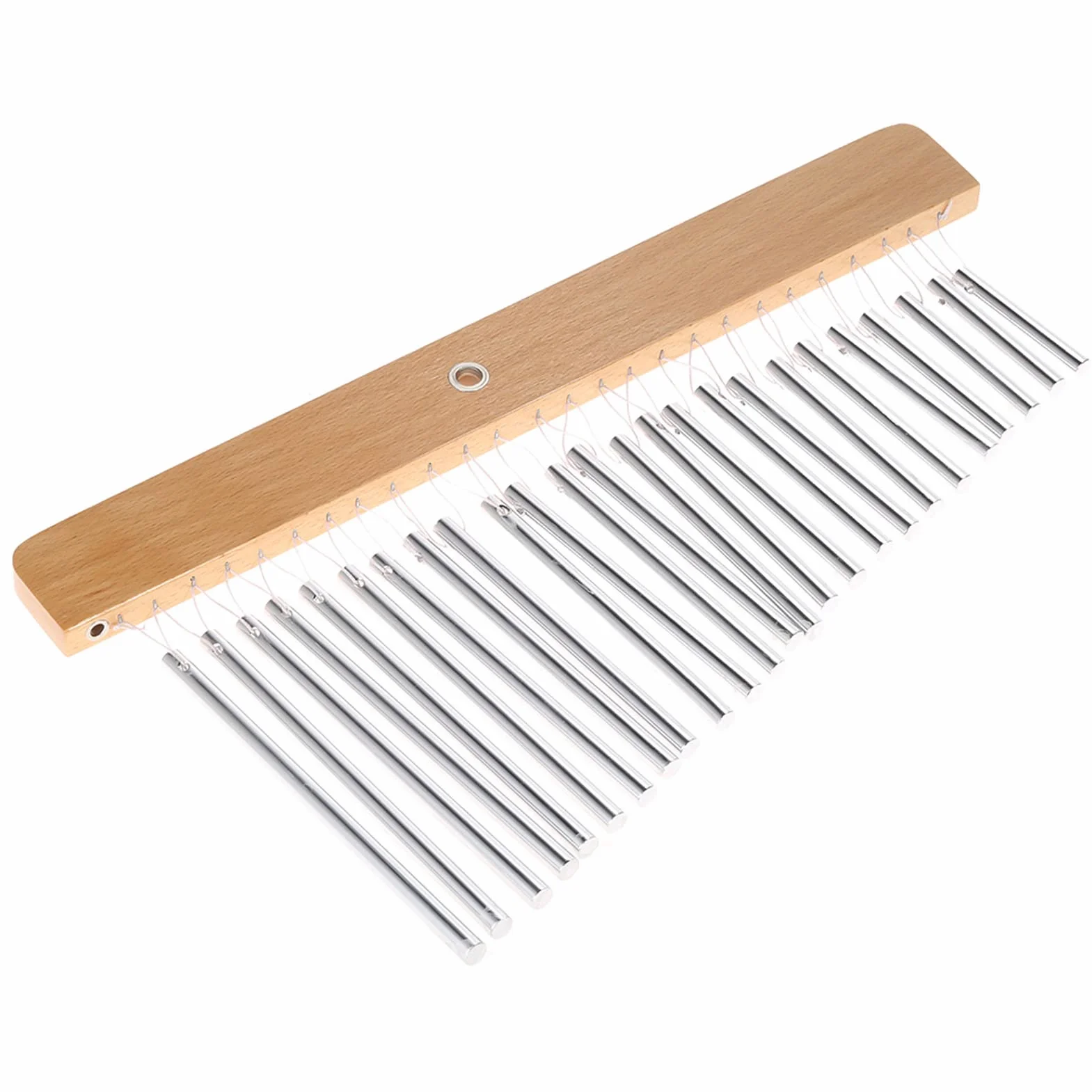 Chimes - Scacciapensieri per bar, 25 bar, con percussioni monopetto (argento)