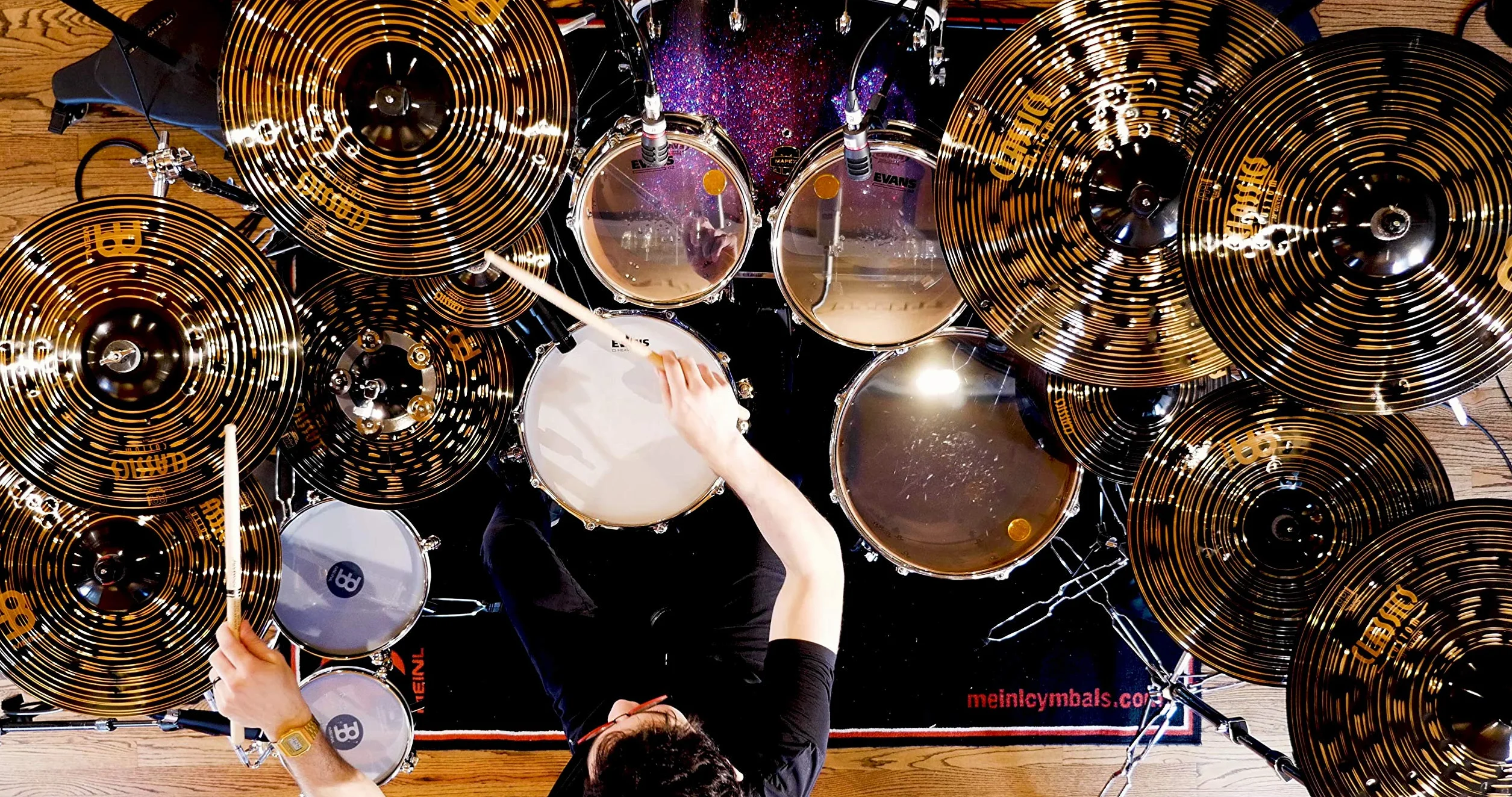 Meinl Cymbals Classics Custom Dark Piatto Splash 12 pollici (30,48cm) per Batteria - Bronzo B12, Finitura Scura, Prodotto in Germania (CC12DAS)