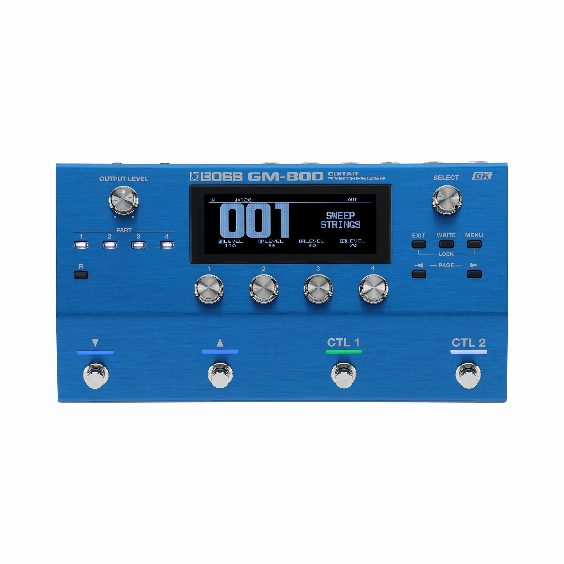 Sintetizzatore per Chitarra BOSS GM-800 | Sintetizzatore per Chitarra & Basso di Nuova Generazione con Interfaccia Seriale GK di Nuovo Sviluppo | Avanzato Generatore Sonoro ZEN-Core