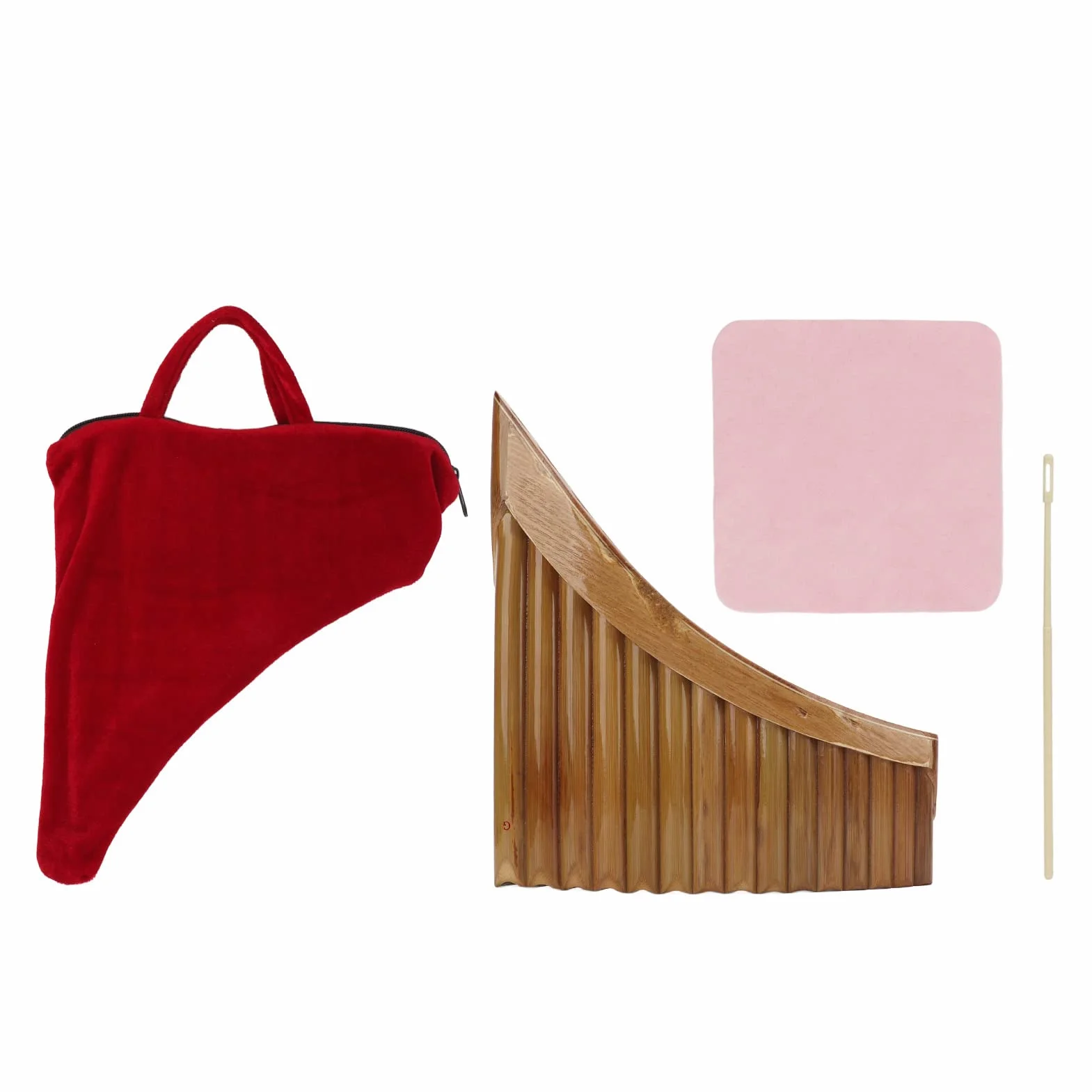 Strumento Musicale Tradizionale Cinese Flauto di Pan di bambù Flauto di Pan, di Pan di bambù Chiave G di per Principianti per Tubi di da (Mano sinistra)