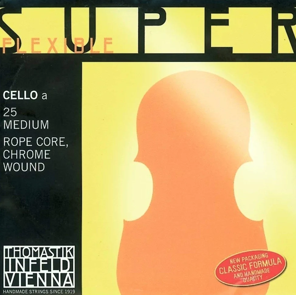 Thomastik Corda per Violoncello 4/4 Superflexible - corda La nucleo corda in acciaio, rivest. cromo, leggera