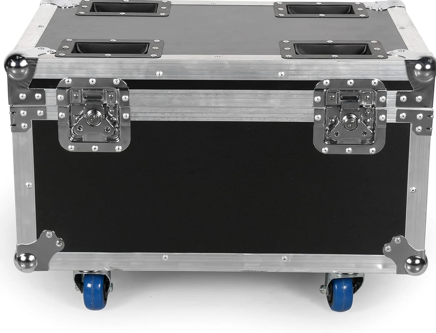 Flightcase per 180W Par LED, 62,5 x 41 x 45,5 cm, 15,3 KG, Valigetta di trasporto con Ruote e Maniglia Retrattile per un Facile Trasporto per Luci Par da Palco