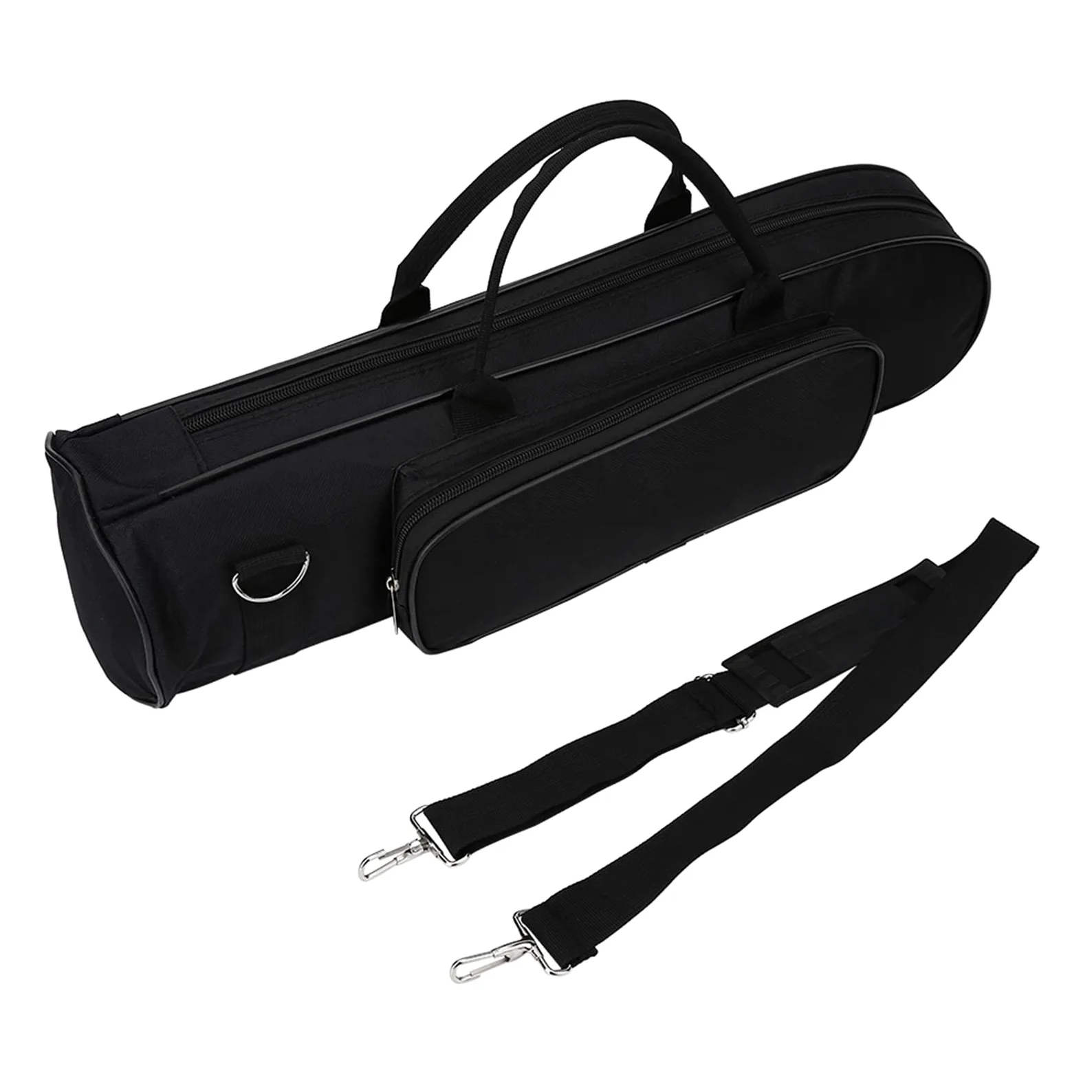 Borsa per tromba, Borsa per tromba imbottita in tessuto Oxford, Custodia piccola per tromba Borsa per tromba Custodia impermeabile per tromba addensata con tracolla (Nero)