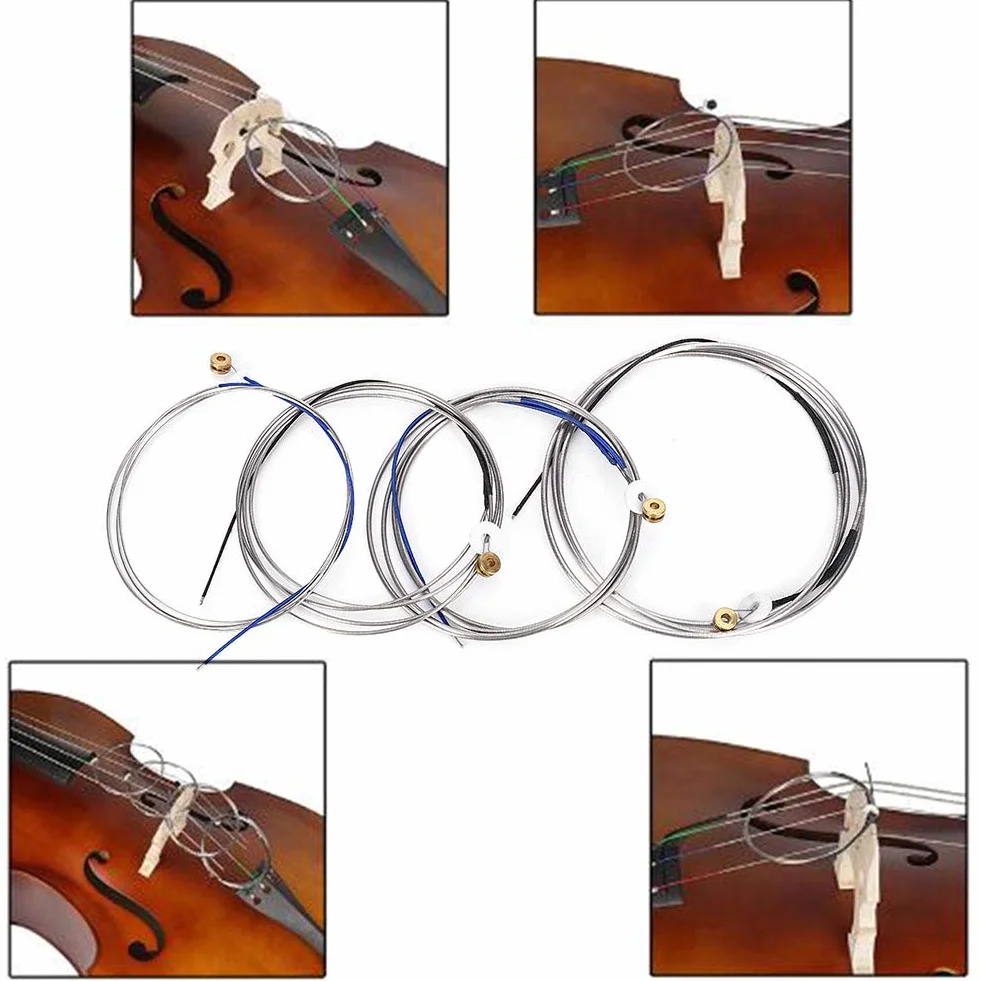 Corde per contrabbasso in acciaio, contrabbasso professionale, ricambio per corde per contrabbasso per accessori per strumenti musicali