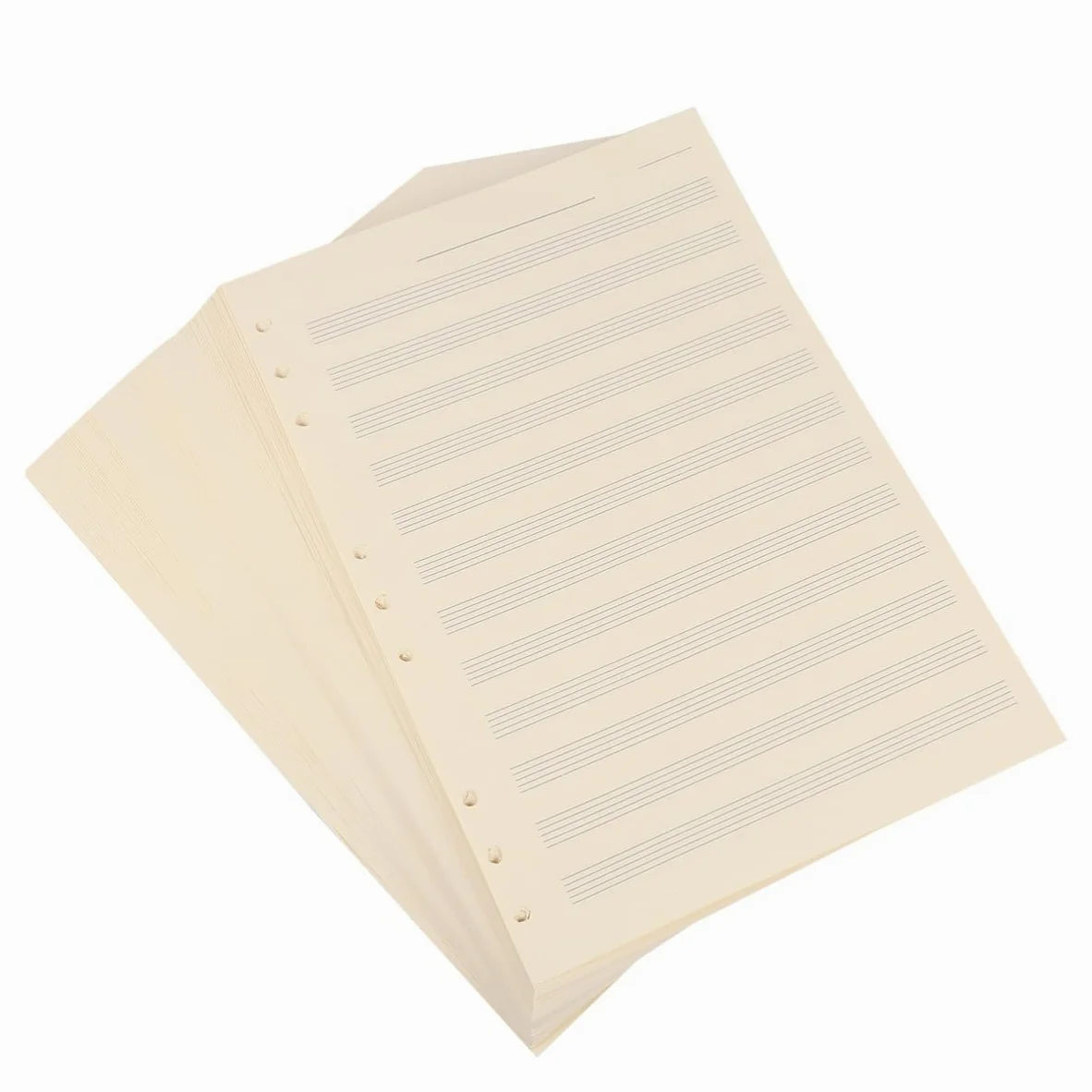 STOBOK Ricarica Per Spartiti Musicali 100 Fogli Carta Manoscritta a Fogli Sciolti 2mm 12 Righe Per Musicisti e Studenti Carta Composizione Musicale
