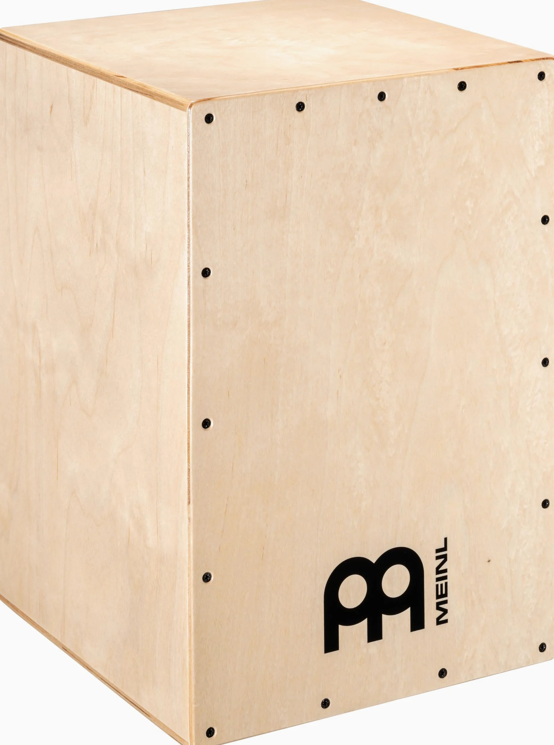 Meinl Percussion Headliner Cajon Instrument - Drum Box Compatto con Suono Snare e Suono Basso - Superficie di Suono Betulla del Baltico (HCAJ100NT)