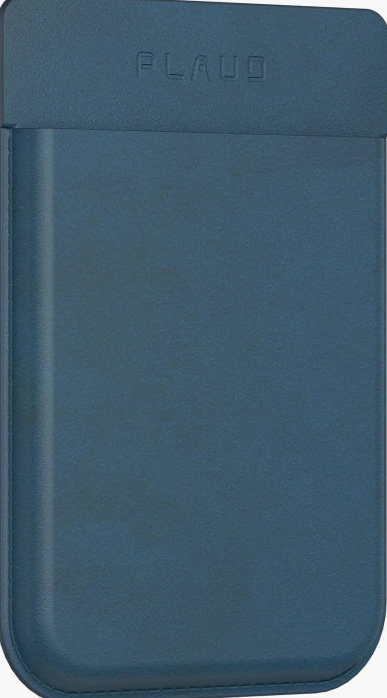Custodia Magnetica Aggiuntiva per Plaud Note Registratore Vocale AI Custodia in Pelle Protettiva Portatile, Compatibile solo con Plaud Note, Blu Scuro