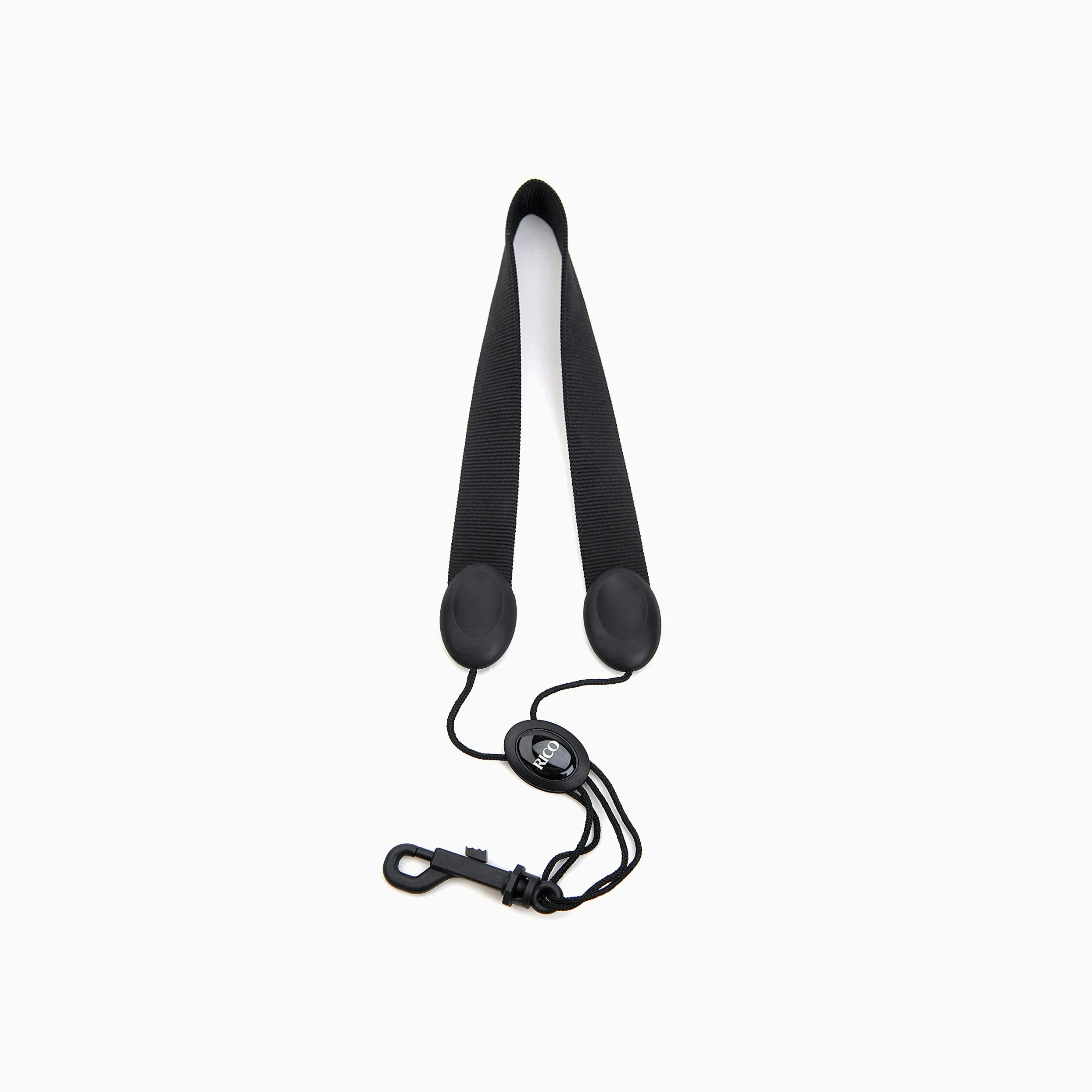 Tracolla Rico per sassofono tenore e baritono in nylon nero con moschettone