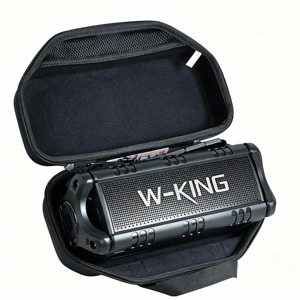 Hermitshell Custodia rigida da viaggio EVA per altoparlante Bluetooth W-KING50W (nero)