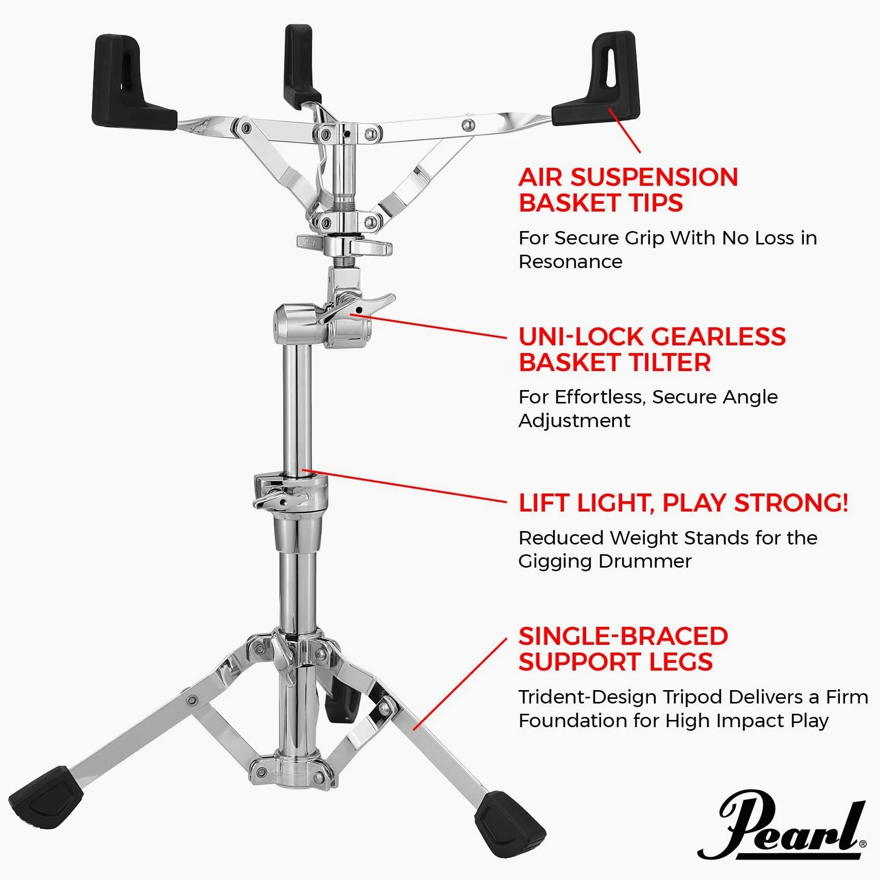 Pearl Supporto per rullante (S930S)