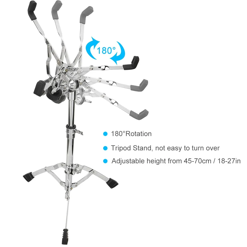 JUMZ Supporto per Batteria, Supporto per percussioni, Supporto per Batteria, Spettacolo Forte per rullante per Musicisti Muti