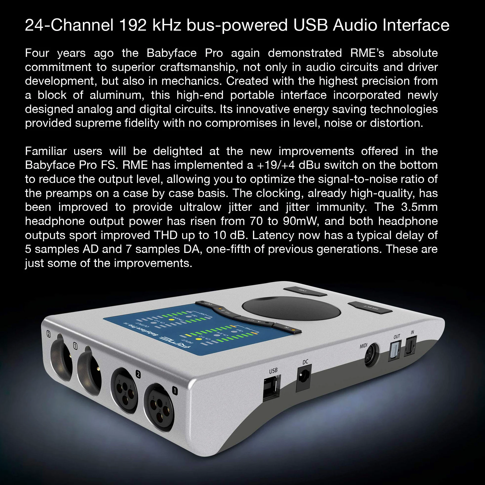 RME BABYFACE PRO FS - Interfejs Audio USB [12 IN/ 12 OUT]