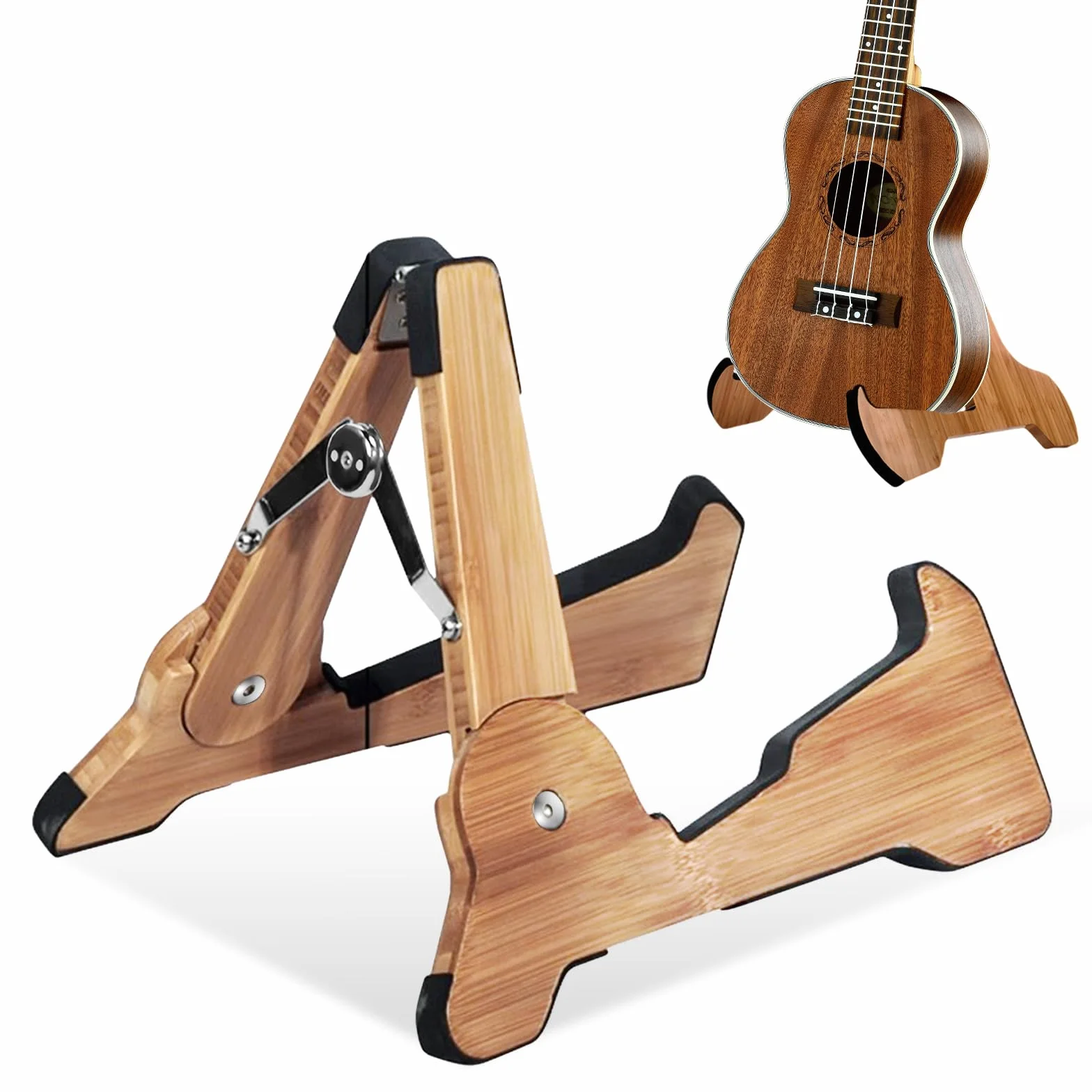 SUNOYA Supporto per Chitarra Pieghevole, Portatile e Stabile, per Chitarra Classica, Acustica ed Elettrica