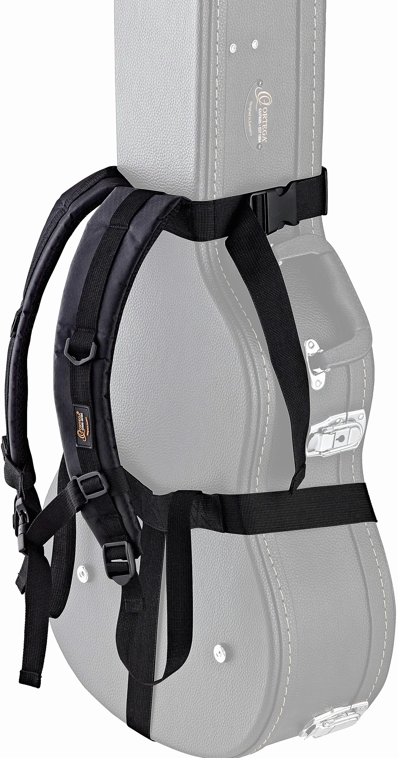 Ortega Guitars Back Pack - Tracolla Imbottita - per Custodie Sagomate e Gig Bags - NO Hardcase (OBPS)