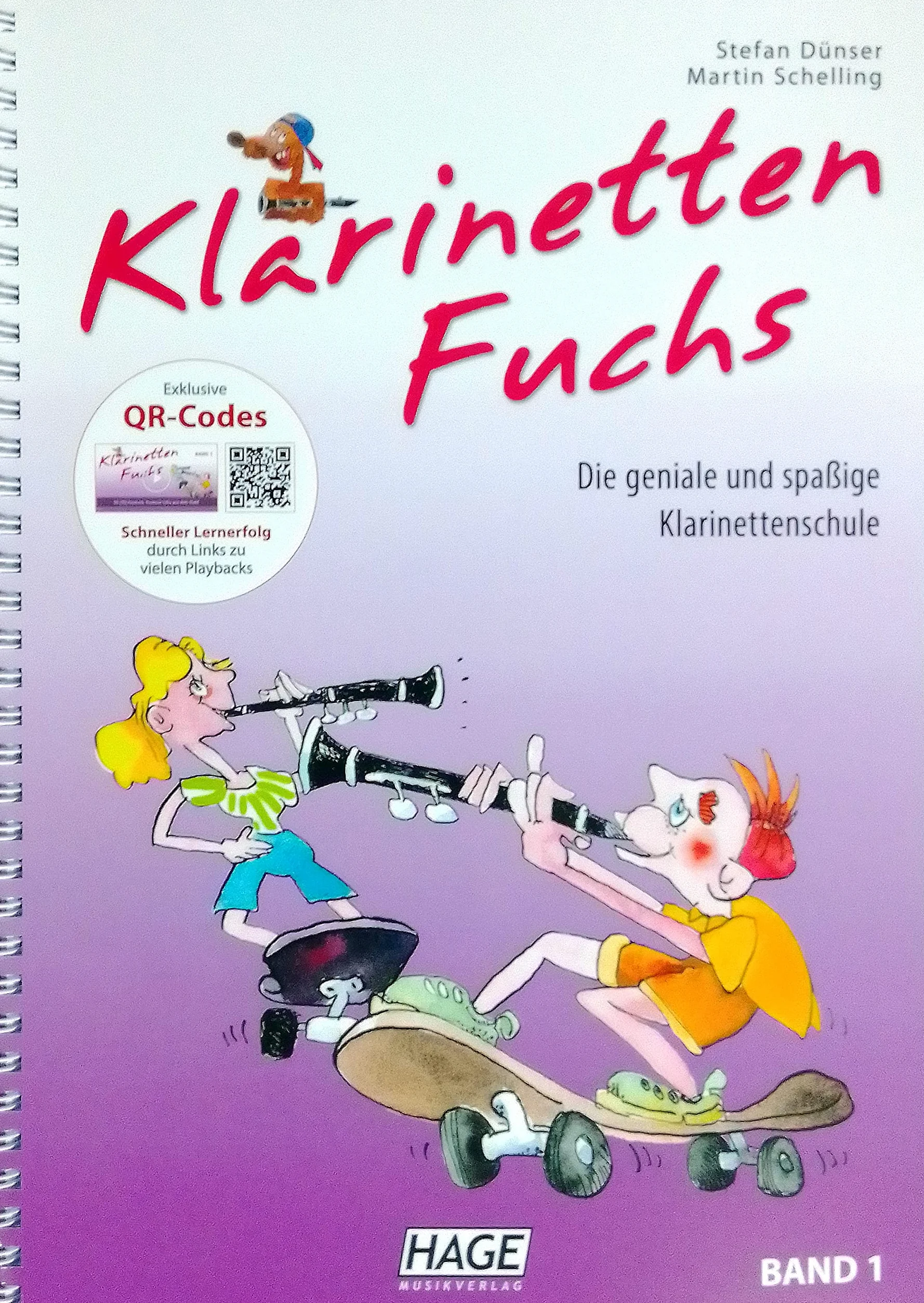 Klarinetten Fuchs Band 1 Online Material mit Musik-Bleistift