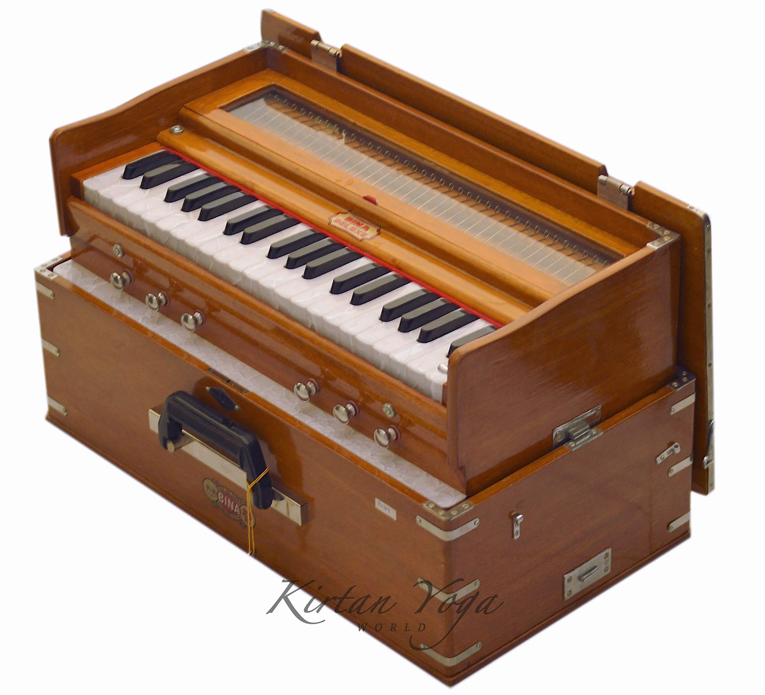 Harmonium Bina n.23 B Deluxe 3.25 ottave, modello portatile, qualità professionale, rivenditore autorizzato