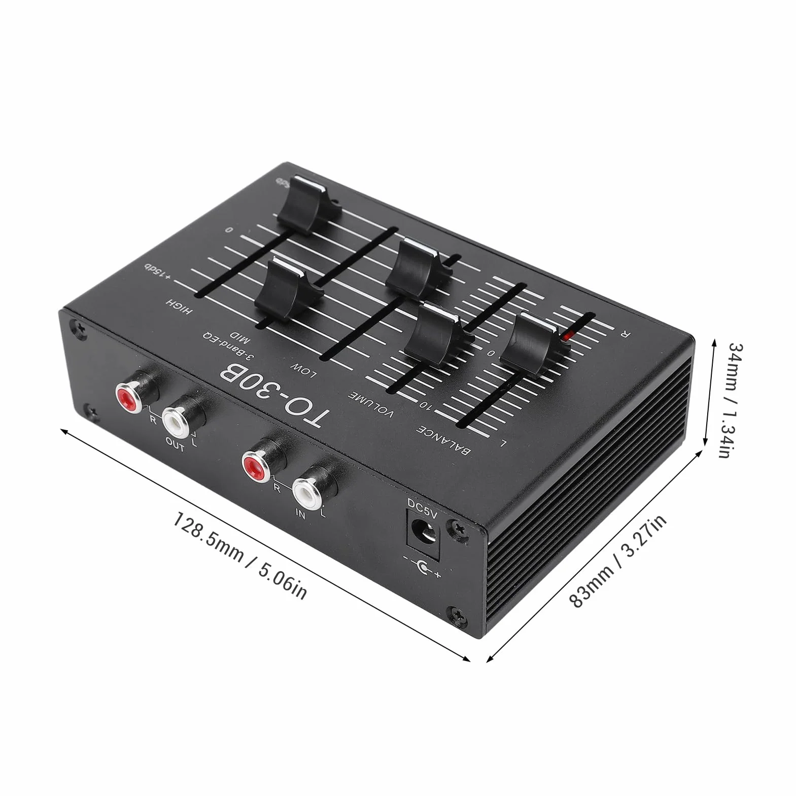 3 Banda EQ, Equalizzatore Stereo con Controllo del Volume e Bilanciamento del Segnale, Regolazione del Bilanciamento, Riduzione del Rumore
