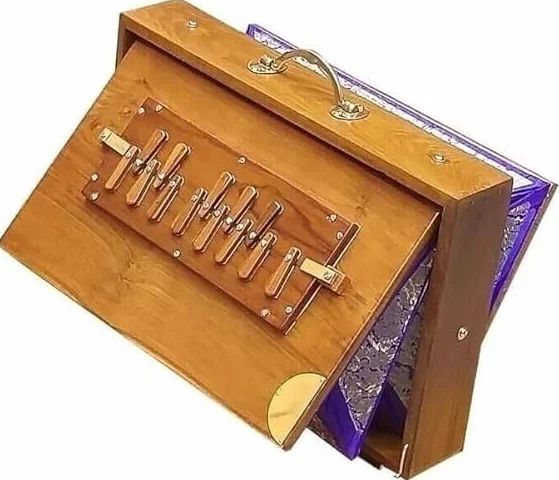 Scatola Shruti da 38,1 cm, in legno di teak, scatola Shruti per yoga, canto surpeti con sintonizzazione 432Hz