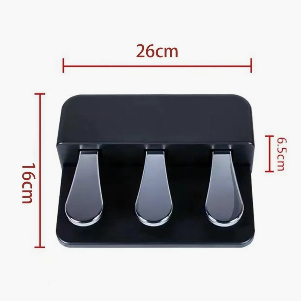 3 Accessori per Pedaliera per Strumenti Professionali, Pedali Soft, Sostenuti E Sustain di Ricambio per Pianoforti E Tastiere Digitali