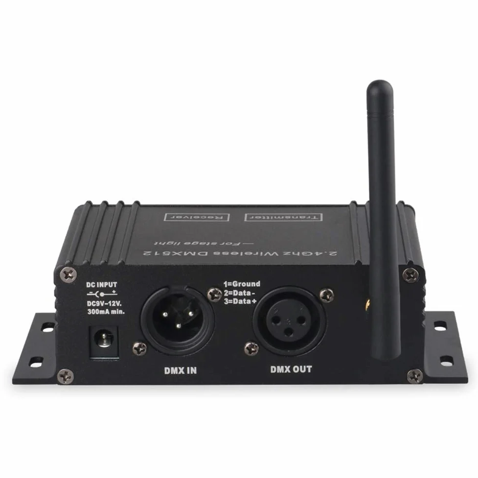 512 Wireless Controller Ricevitore Trasmettitore Display LCD Potenza Regolabile per Disco DJ Stage Bar Light-EU Plug