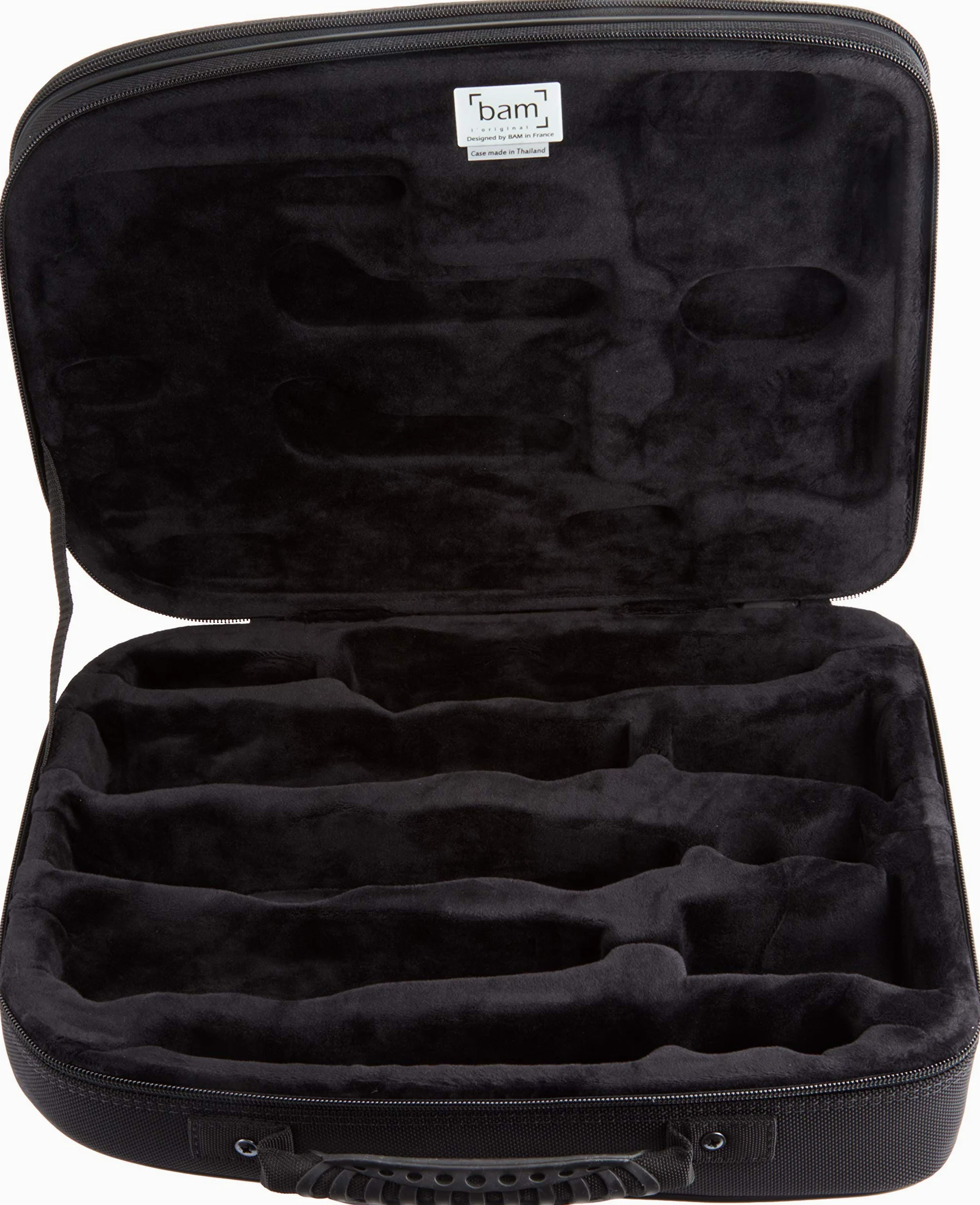 Clarinetti BAM Astuccio 2 chiari SIB/LA NEW TREKKING ASPECT SILVER CARBONIO Custodie e custodie clarinetti