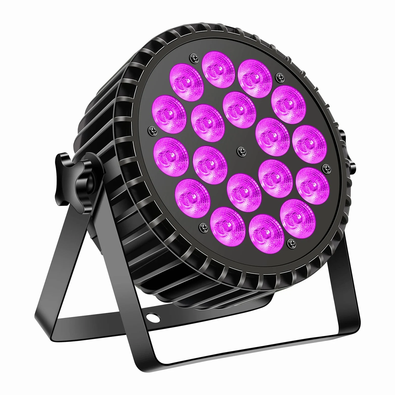 LED e UV faretto par200W, 4 in 1 luci discoteca, DMX512 e 8 canali per DJ, performance live, matrimoni, feste, bar, club
