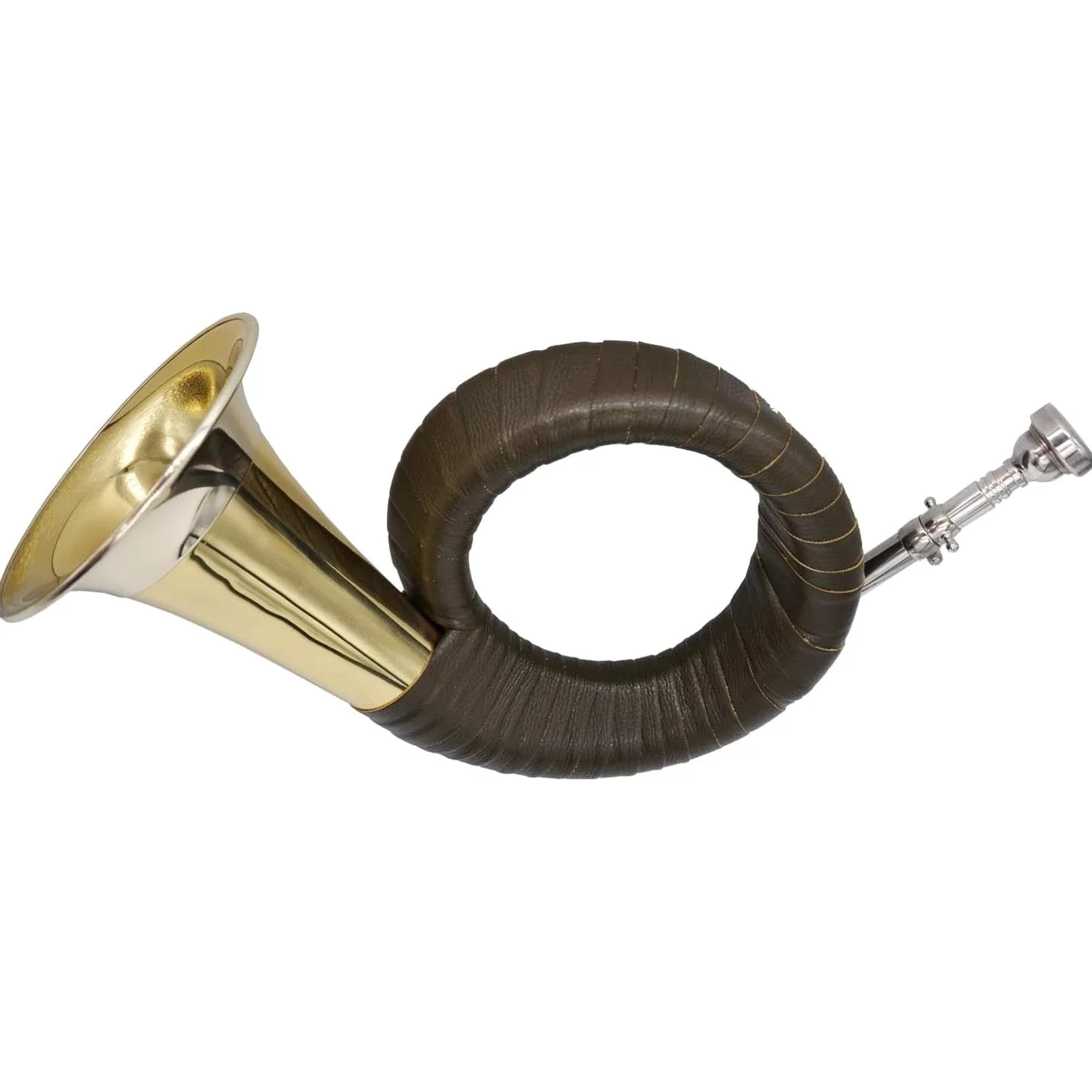 TJG-202 Classic – Fürst-Pless Horn (corno di caccia) in B – Costruzione tradizionale – gambo grande, imbuto da 120 mm, involucro in similpelle – suono elegante e morbido