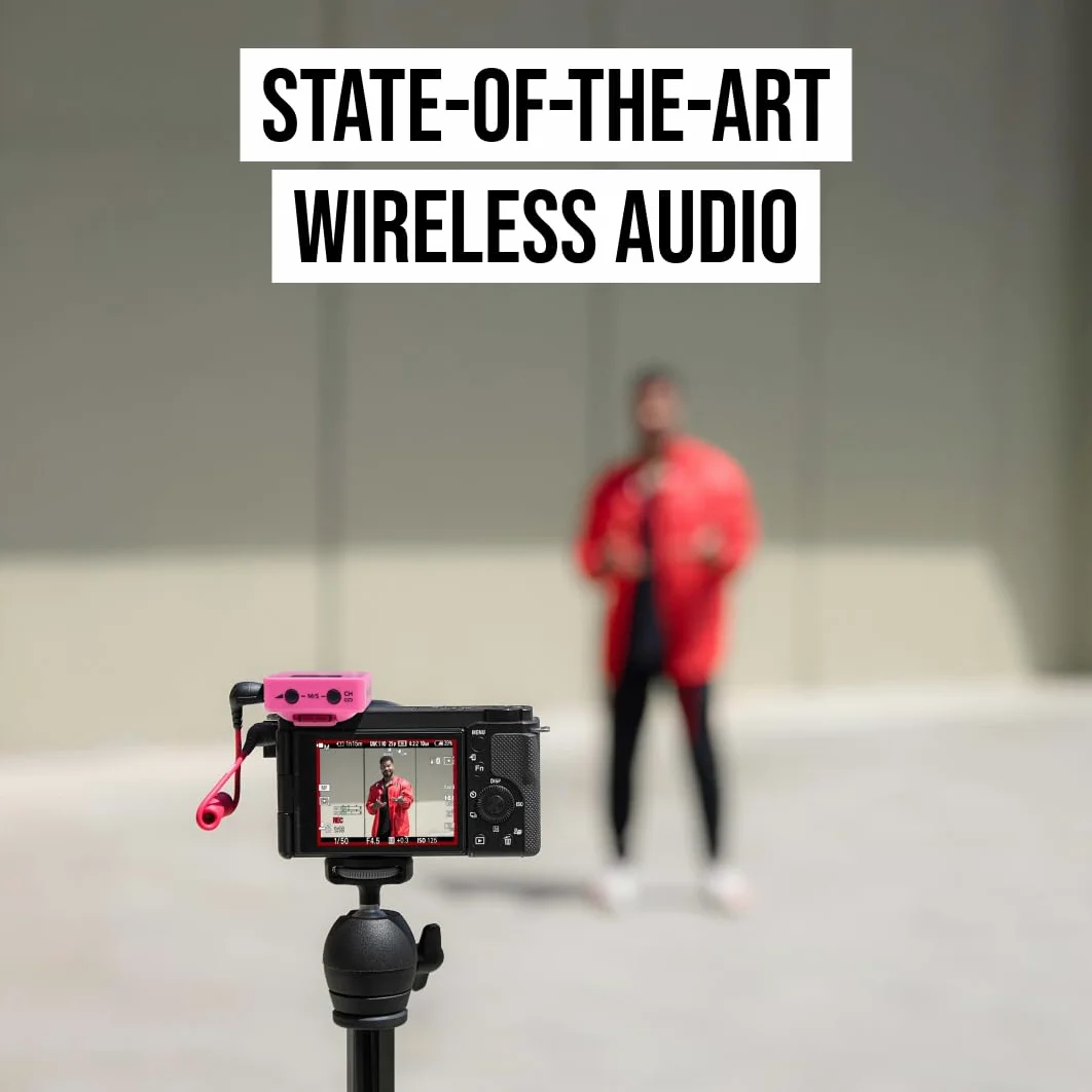 RØDE Wireless GO (Gen 3) – Microfono wireless compatto – Audio cristallino, registrazione a 32 bit float, controllo automatico del livello, per telefoni, fotocamere e computer (Rosa)