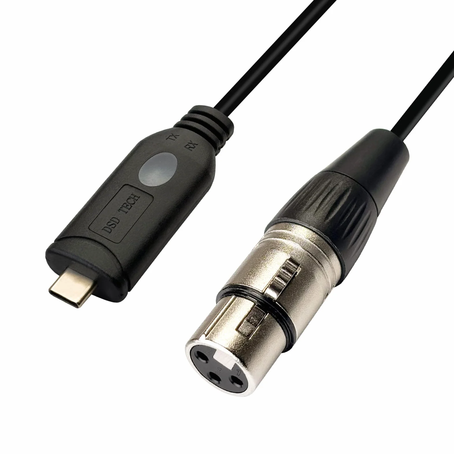 DSD TECH SH-RS09C - Cavo adattatore USB-C a DMX512 con chip FTDI, supporto Freestyler QLC e Pi Open Lighting, 1,8 m