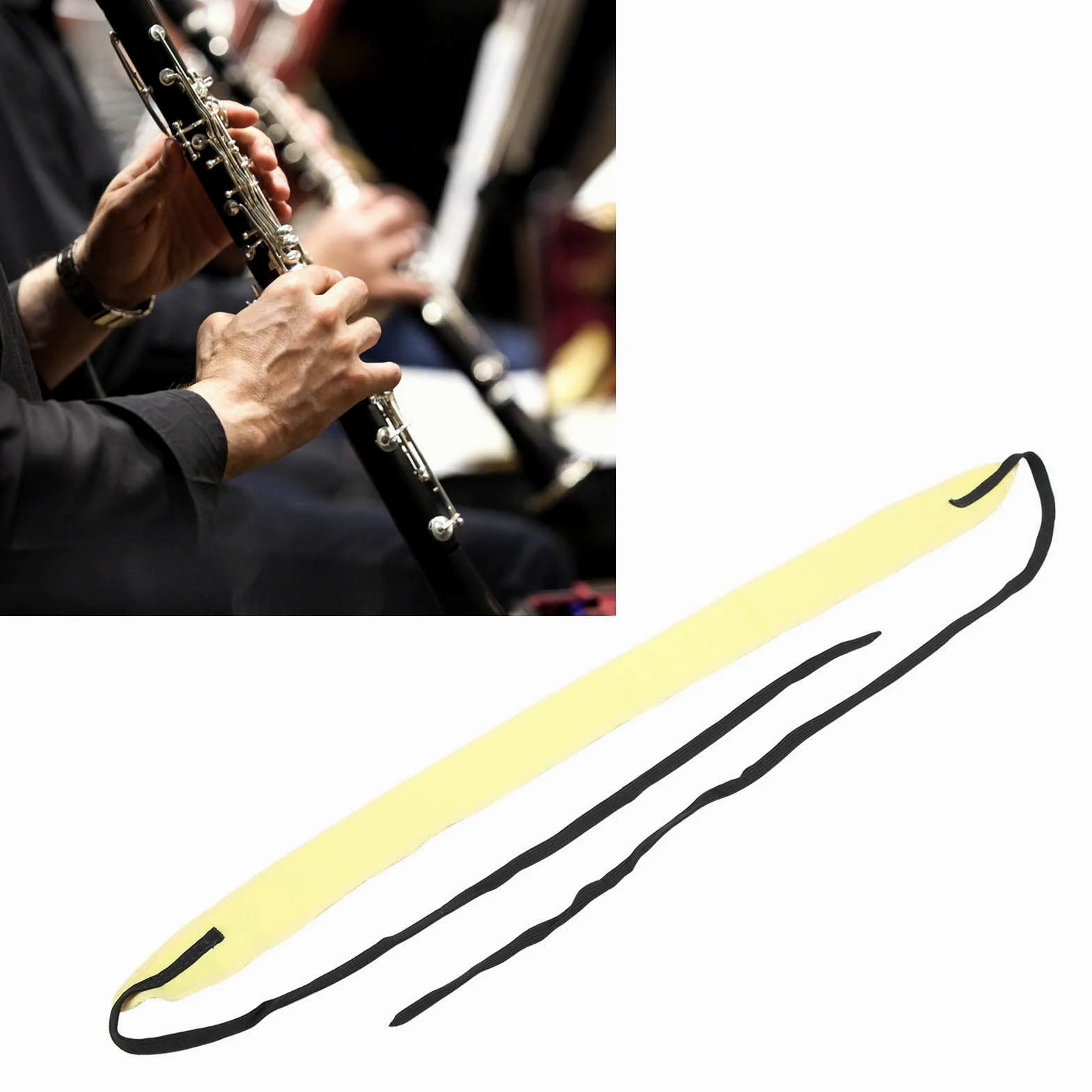 3 Pezzi Panno di Pulizia per Sassofono Fibra Ultrafine Clarinetto Interno Tubo Tamponi Strumento Detergente per Sassofono per Sax Contralto/Tenore/Strumenti a Fiato e Legni