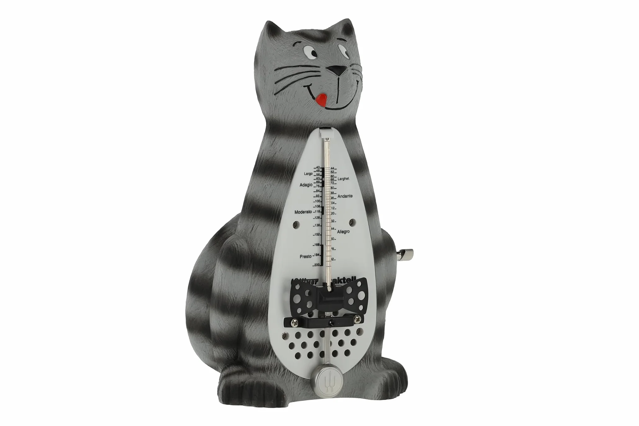 Wittner Metronomo Taktell Forma animale Serie 839 - Custodia in plastica - Senza campana - Gatto - Meccanico a carica - Non sono necessarie batterie - Made in Germany