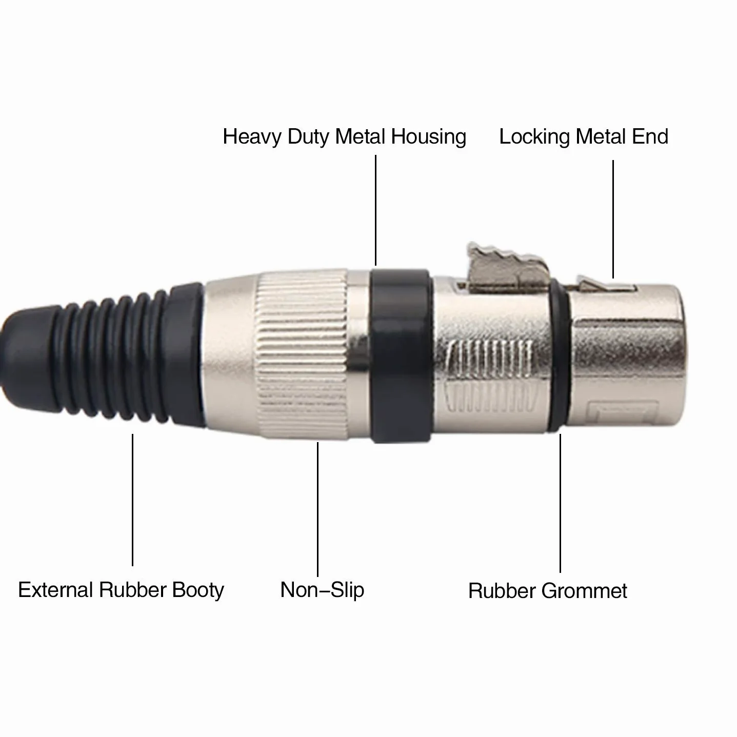 Tisino Cavo doppio XLR femmina a microfono stereo da 3,5 mm, cavo doppio XLR sbilanciato a mini jack ausiliario Y-Splitter Cavo microfonico - 3 m