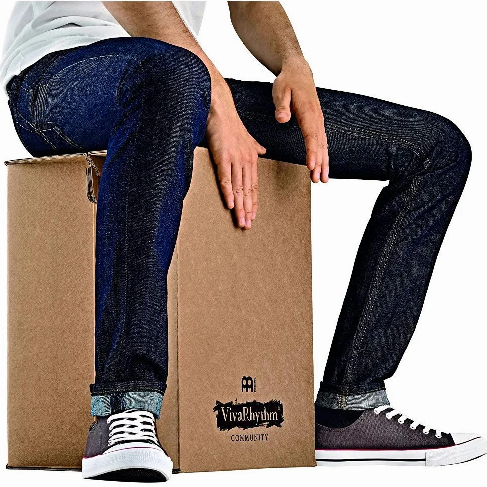 Meinl Percussion Cajon2Go Cajon Instrument - Drum Box Pieghevole per la Portabilità - Realizzata in Cartone (VR-CAJ2GO)