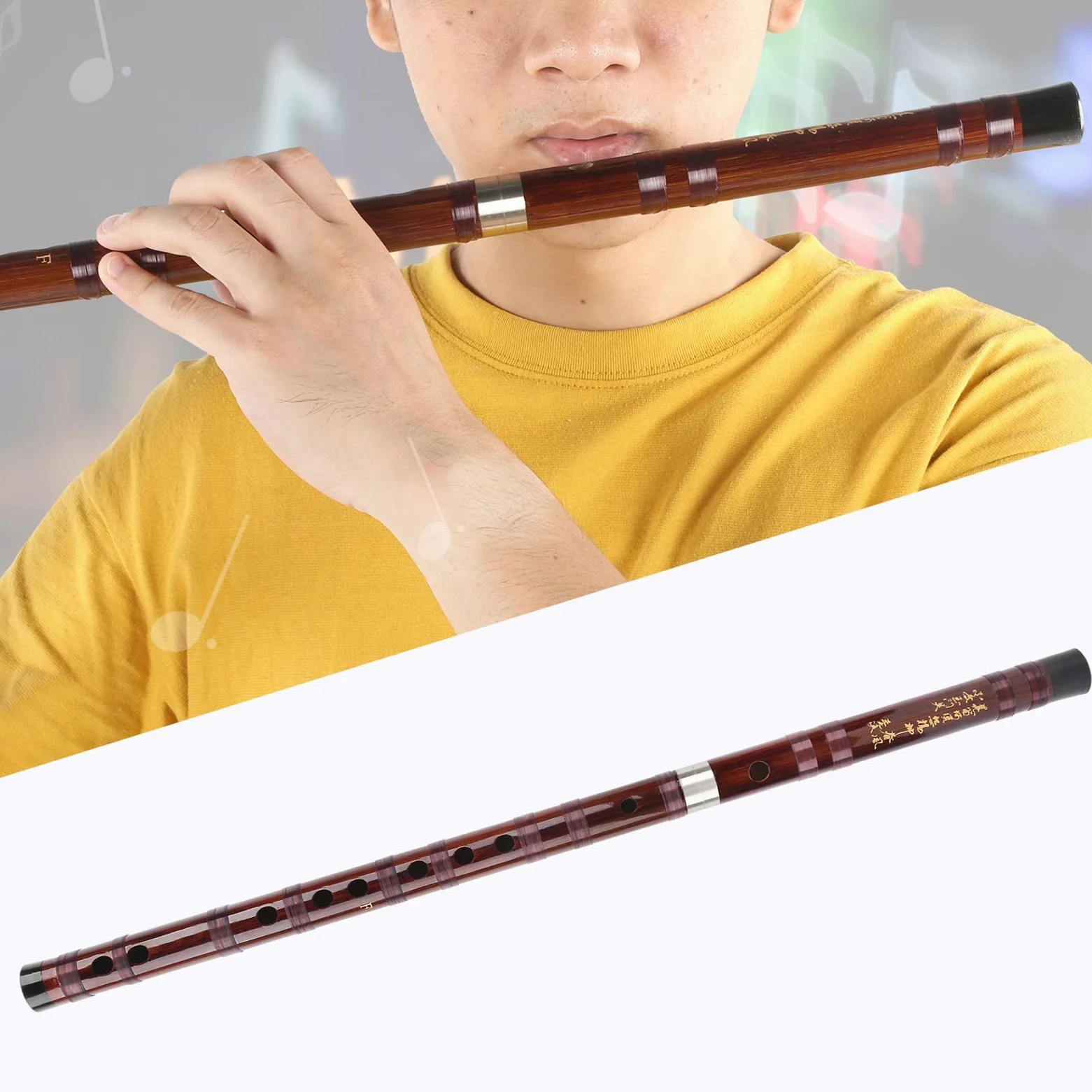 Strumenti Musicali di Tradizione Cinese, Flauto di bambù Giapponese 5 Anni Secco All'ombra Pipa per Flauto di bambù Amaro