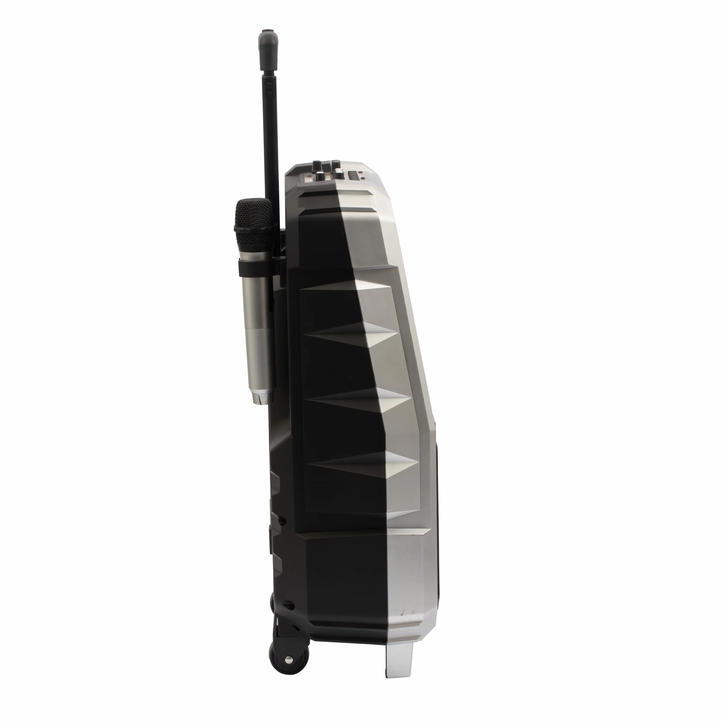 Canta Tu Karaoke 1.5 2024-Karaoke Professionale Con Microfono Wireless, Nuovo Sistema Operativo, Display Touch Più Ampio,Connessione Wi-Fi, Effetti Vocali, Batteria Ricaricabile,Voice Changer, Argento