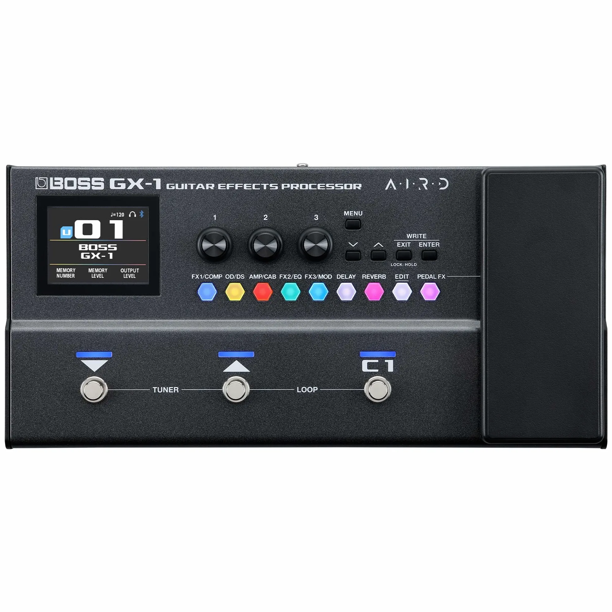 BOSS GX-1 | Processore di effetti per chitarra ultra-portatile | Ricco di ampli ed effetti iconici | Generatore sonoro AIRD di alta qualità | Ideale per i chitarristi principianti