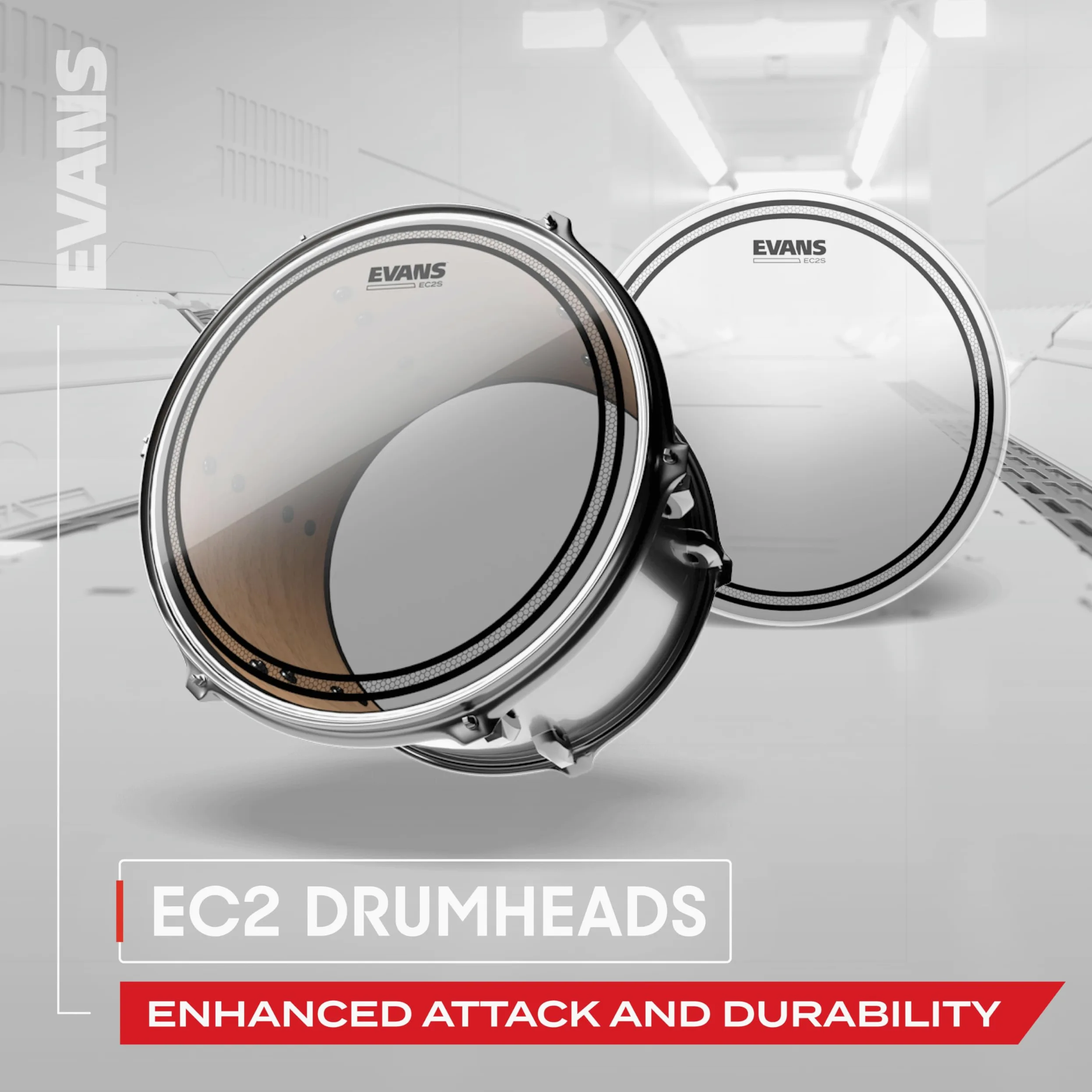 Evans EC Snare 14" B14ECSRD Reverse Dot Snare Batter Head - Pelle per rullante