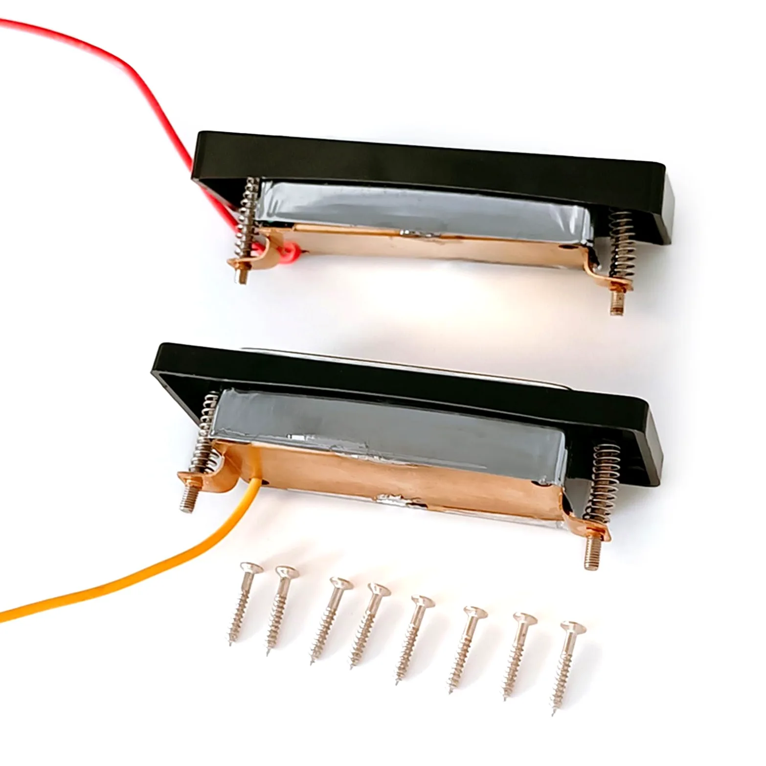 2 pickup per basso, doppia bobina a 4 corde, ponte per basso elettrico e basso, con kit di viti di ricambio