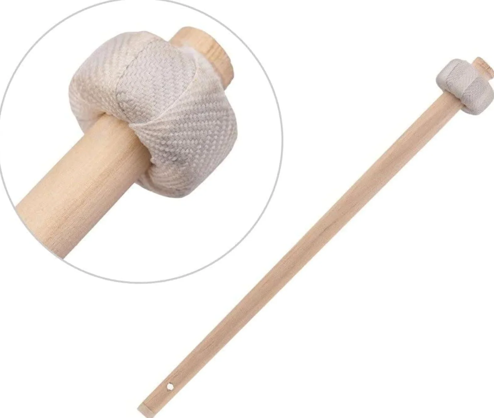 Gong in Ottone da 32 cm – Strumento a Percussione Tradizionale Autentico con Mazzuolo in Legno, Ideale per Cerimonie, Opera, Meditazione ed Eventi (42cm)