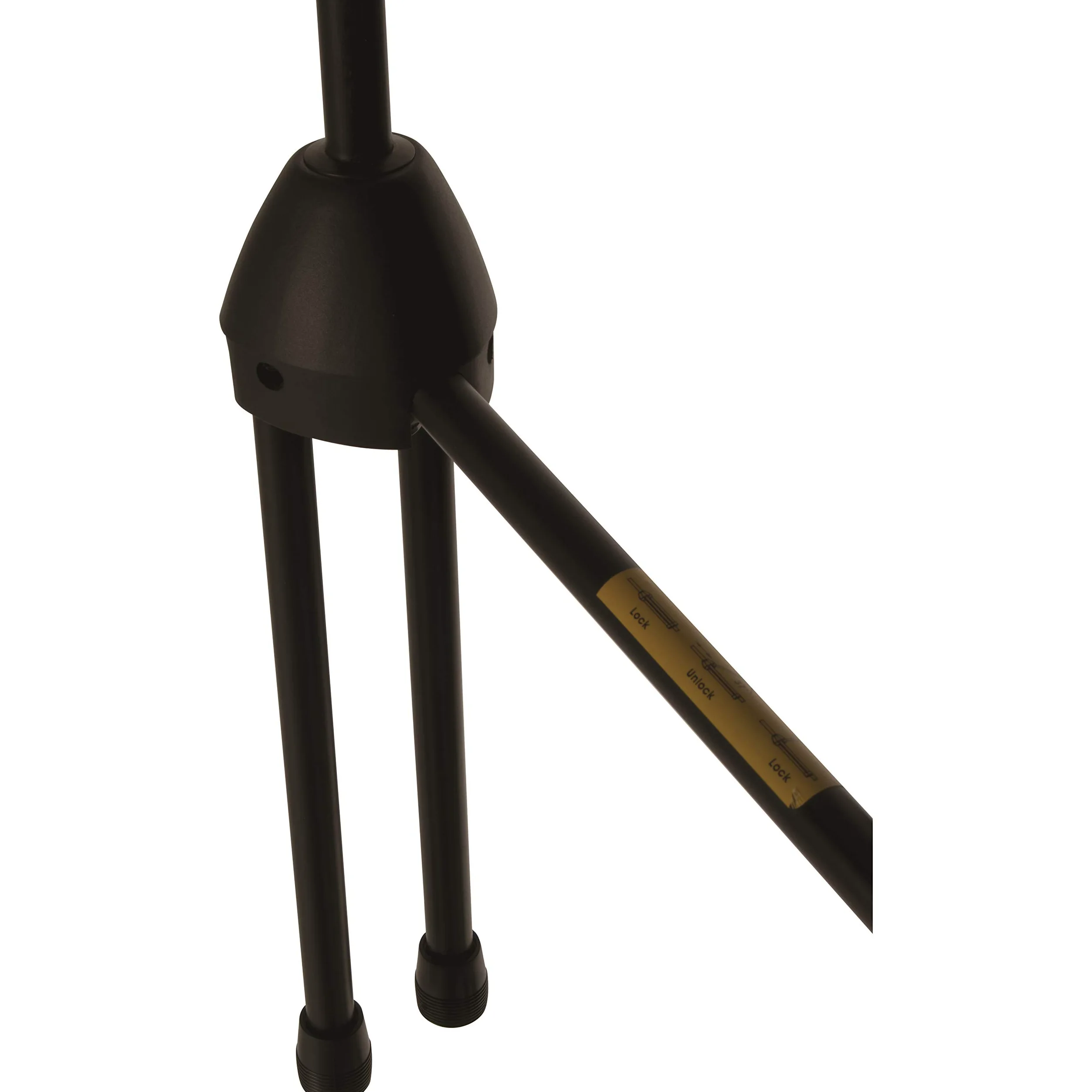QUIK LOK - A/302 BK ASTA MICROFONICA SERIE 300, Asta Microfonica a Giraffa A302 BK, Acciaio Tubolare, Snodo in ABS, Colore Nero