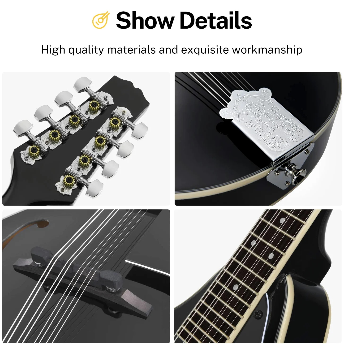 Donner DML-100B Mandolin Black
