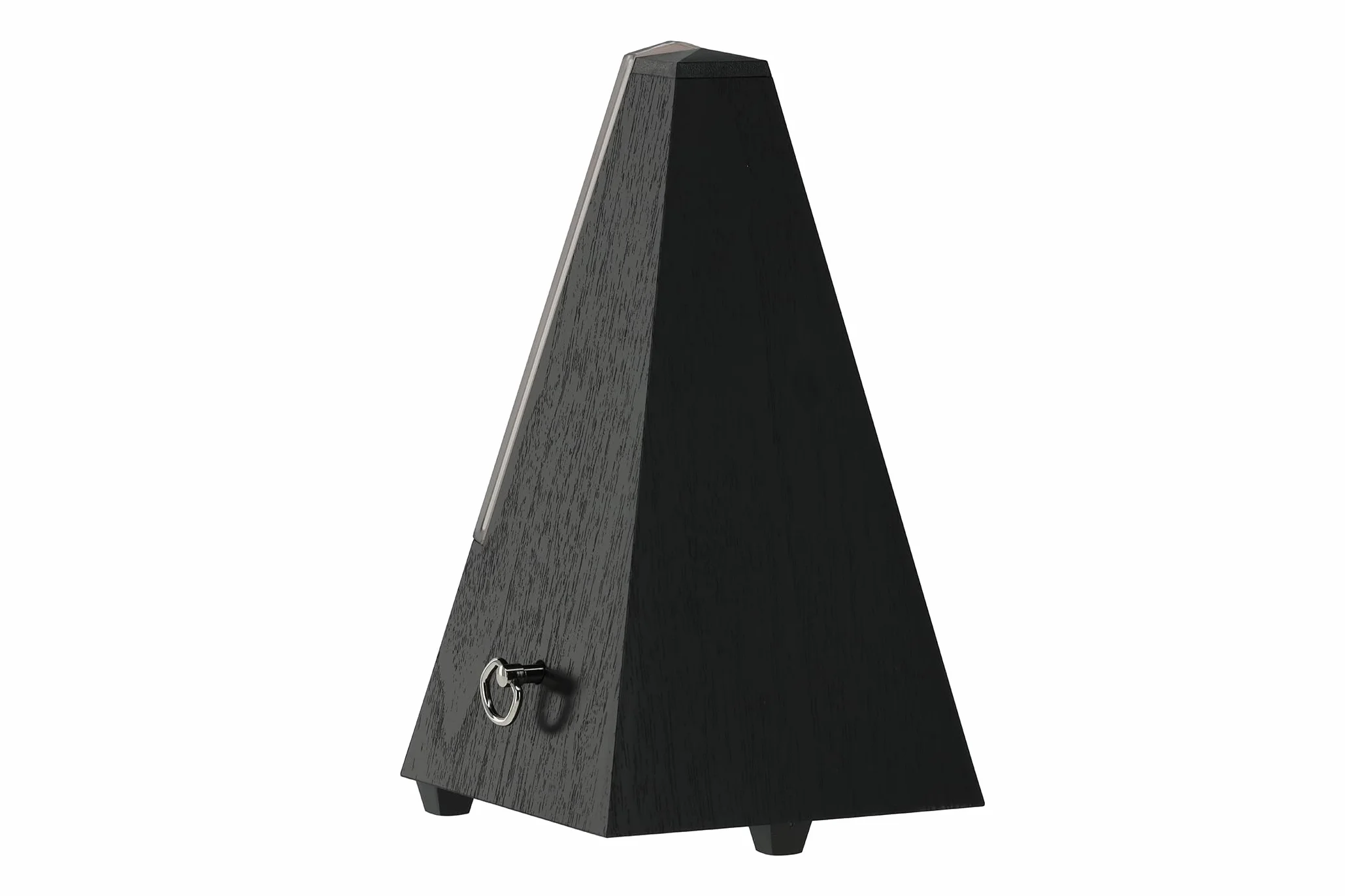 Wittner Metronomo Taktell forma piramidale Sistema Maelzel Serie 800K - Custodia in plastica - Senza campana - Con coperchio in plexiglass - Nero - Non richiede batterie - Made in Germany