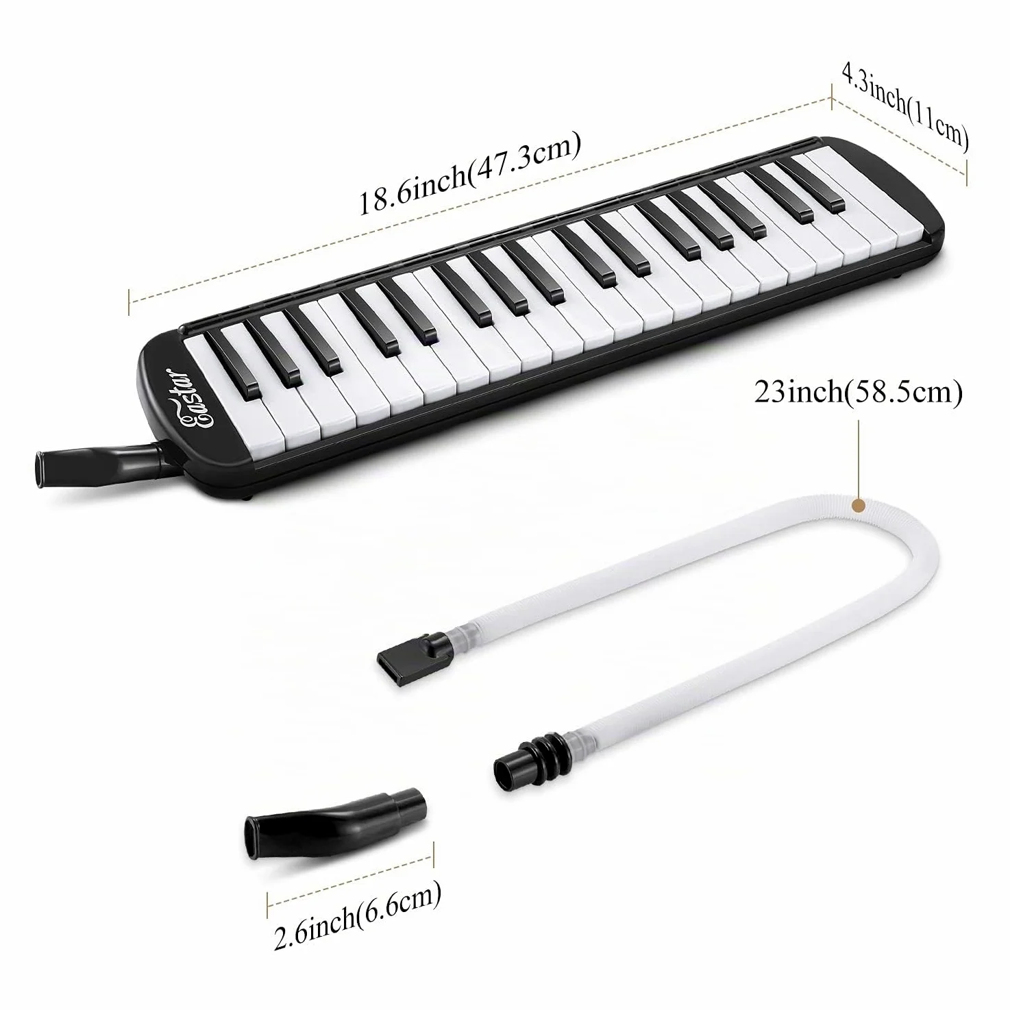 Eastar 37 key Melodica Black