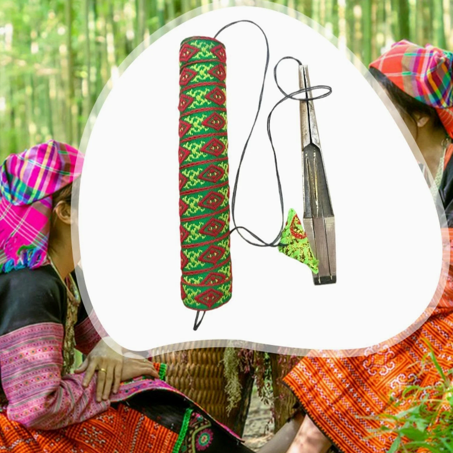 F Fityle Scacciapensieri in Ottone, Arpa Ebraica Vietnamita Con Labbra Twanger, Hmong, Strumento Musicale a Bocca, Colore Del Tubo Di Ottone è Casuale, Doppia Lingua Piccola